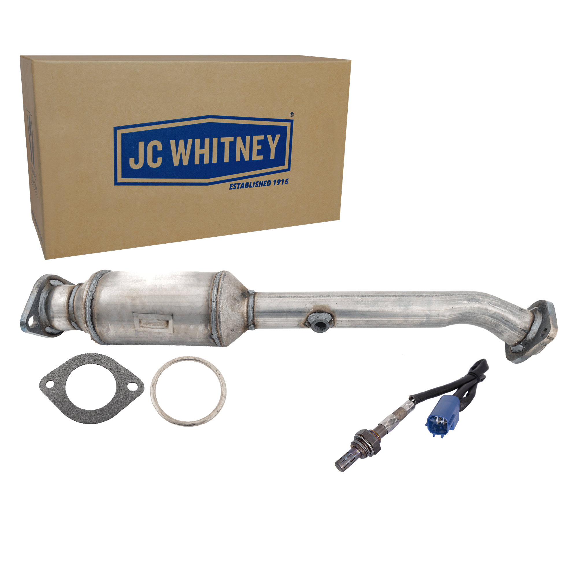 AM FRONTIER 05-12 NV SERIES FULL SIZE VAN 12-17 CATALYTIC CONVERTER RH 2 pc Kit with Oxygen Sensor SKU KIT 070324 R124