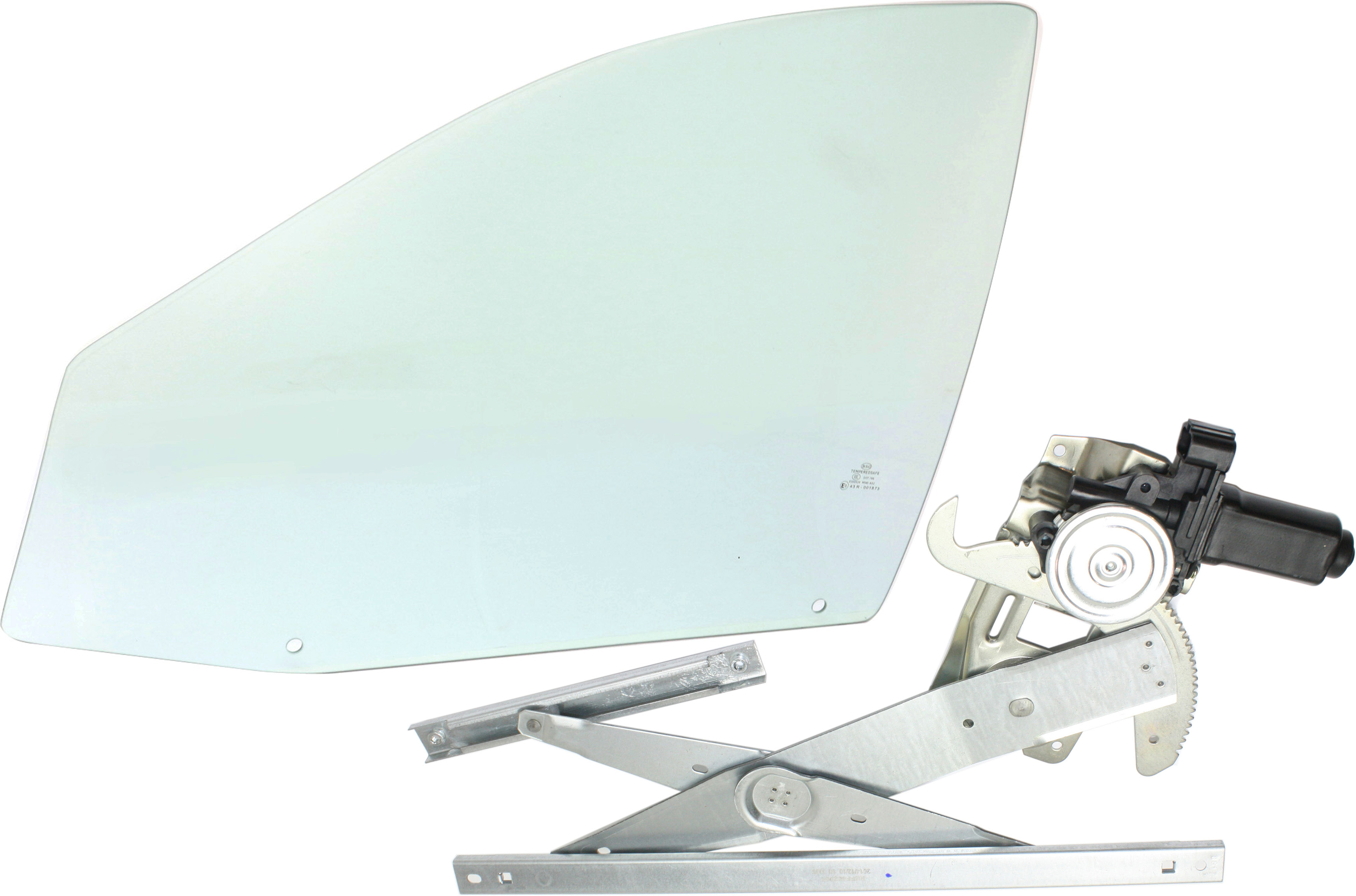 AM TAURUS 96-07 FRONT DOOR GLASS LH Green Tint 2 pc kit Power 4 Door w Motor w o Clip SKU KIT 070417-16 Partslink FO1350140 OEM F6DZ5421411AC DD08854GTNN 5F1Z