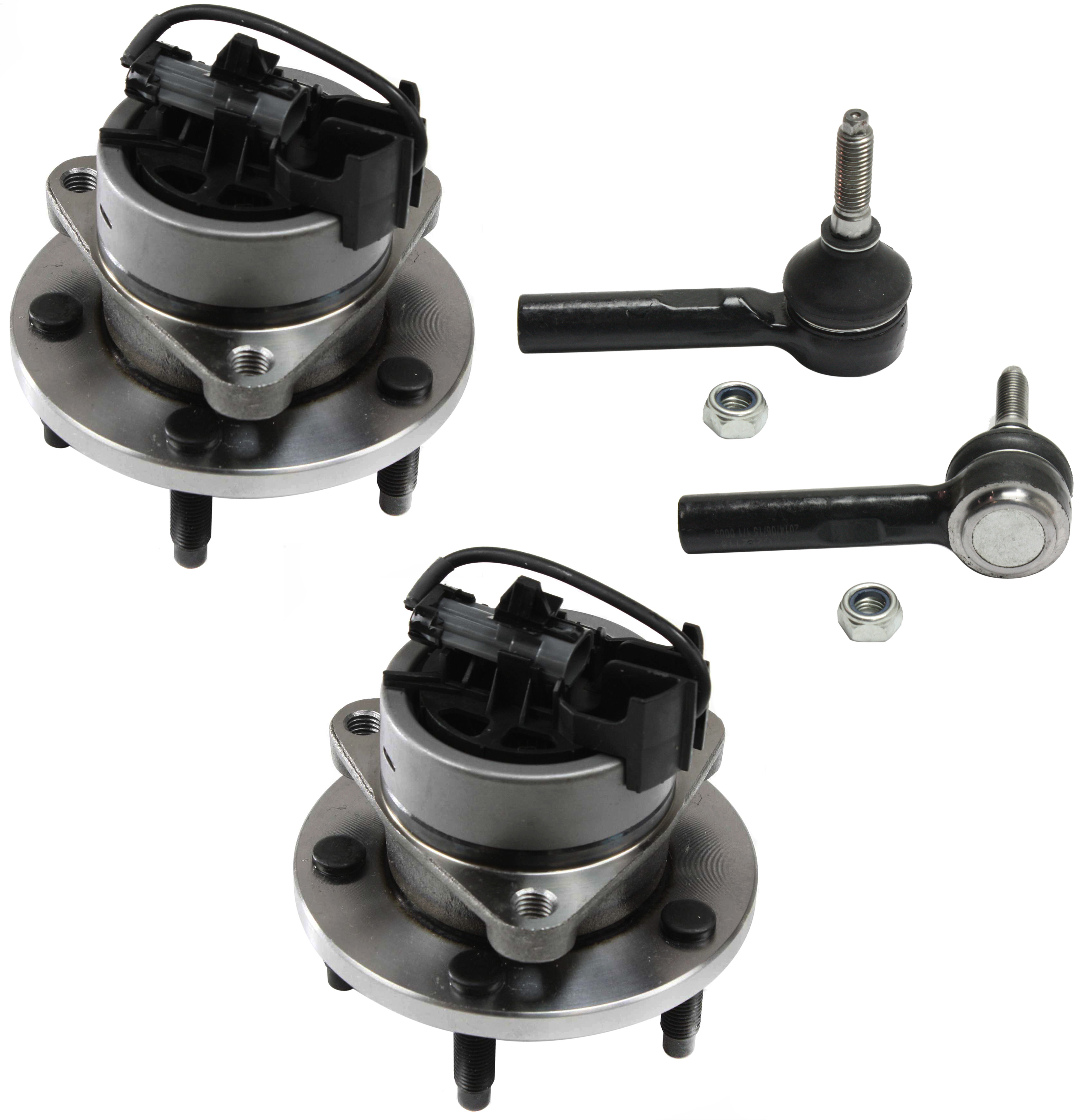 AM ION 03-07 COBALT 05-10 FRONT HUB ASSEMBLY RH AND LH 5 Studs 4 pc Kit with Tie Rod Ends and Wheel Hubs SKU KIT 070418-35 OEM 22715554-2693399-15140337-1522