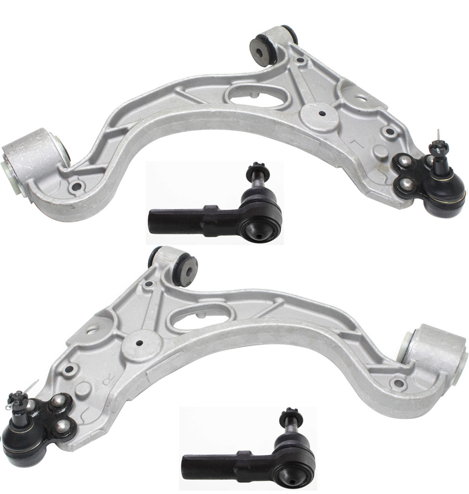 AM DEVILLE 97-05 PARK AVENUE 98-05 FRONT CONTROL ARM KIT RH AND LH Lower 4 pc Kit with Tie Rod End SKU KIT 070418-39 OEM 25696334-25699467-25766508-257
