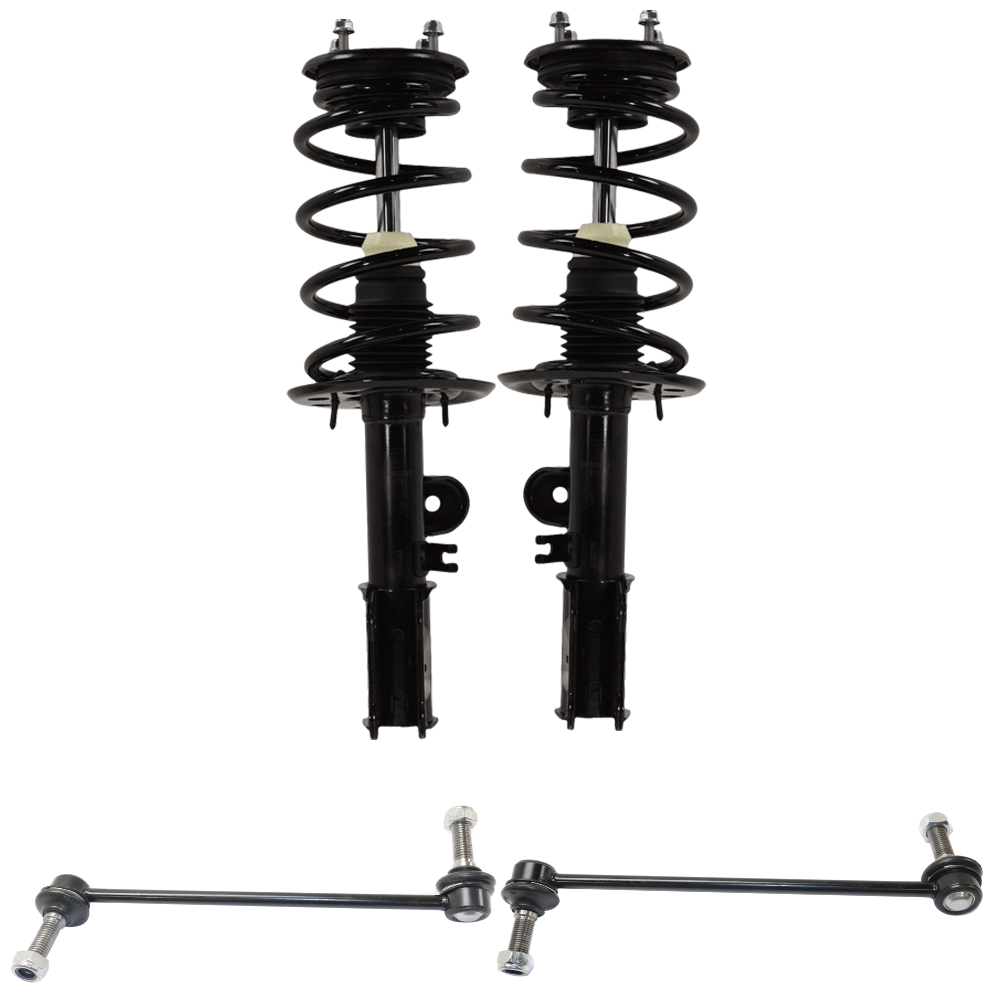 AM FLEX MKT 13-19 FRONT FULLY LOADED STRUT RH AND LH Gas Charged Twin tube w Sway Bar Link SKU KIT 070425 G02 OEM 2701654830 DA8Z18124D DA8Z1812