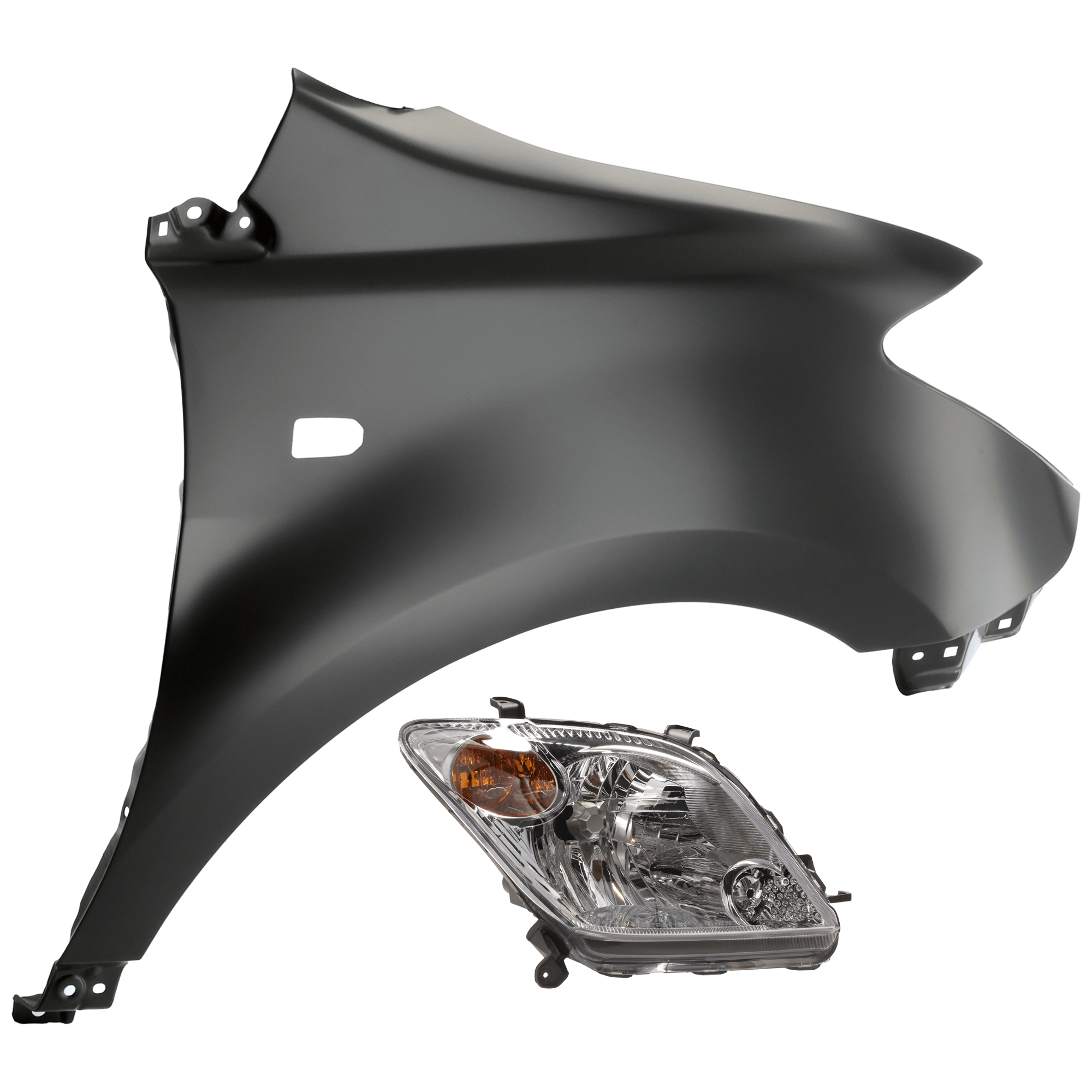 AM XA 04-05 HEAD LAMP RH Lens and Housing with Fender SKU KIT 070426-154 Partslink SC2519102 SC1241101 OEM 8110552450-5380152060