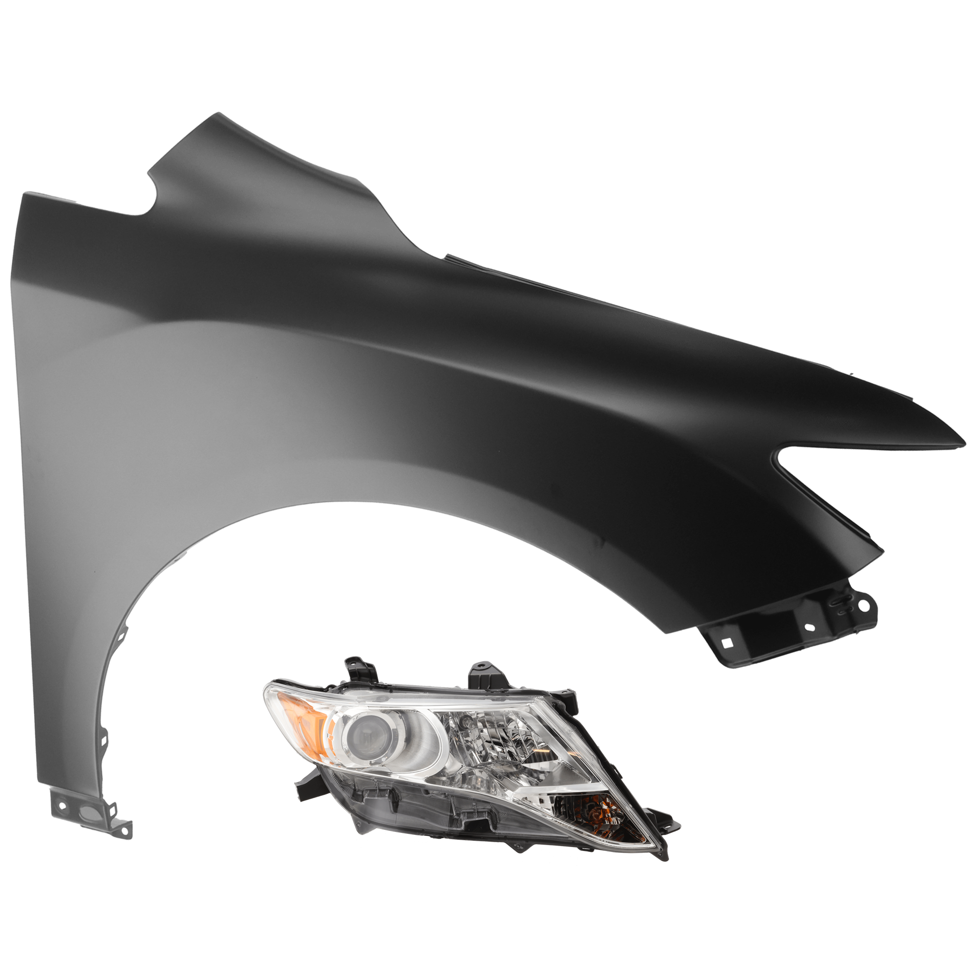 AM VENZA 09-15 HEAD LAMP RH Assembly Halogen with Fender SKU KIT 070426-171 Partslink TO2503189 TO1241230 OEM 811100T020-538110T020