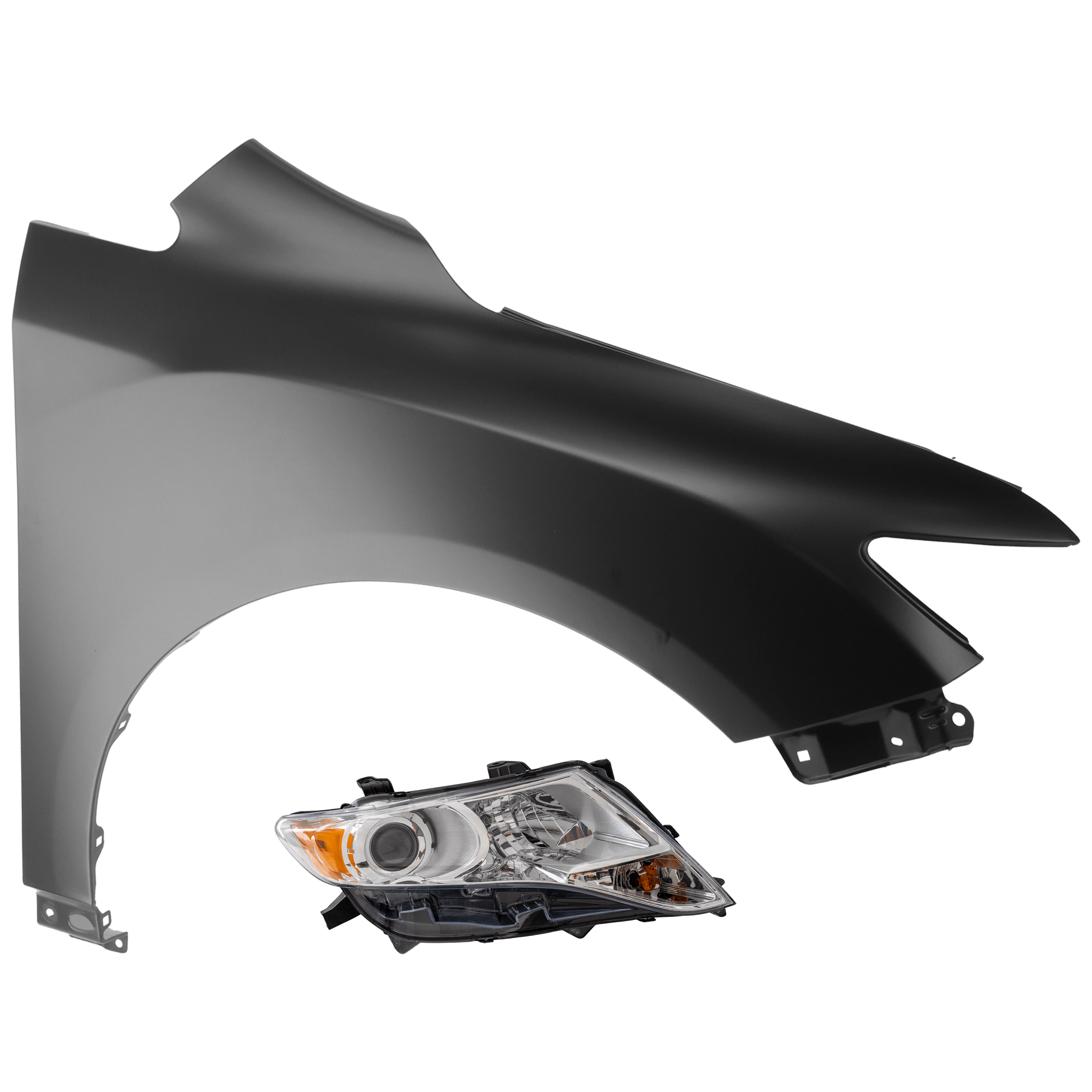 AM VENZA 09-12 HEAD LAMP RH Assembly HID Xenon w HID Kit Base Limited Models with Fender SKU KIT 070426-172 Partslink TO2503192 TO1241230 OEM 811100T010-538110T020