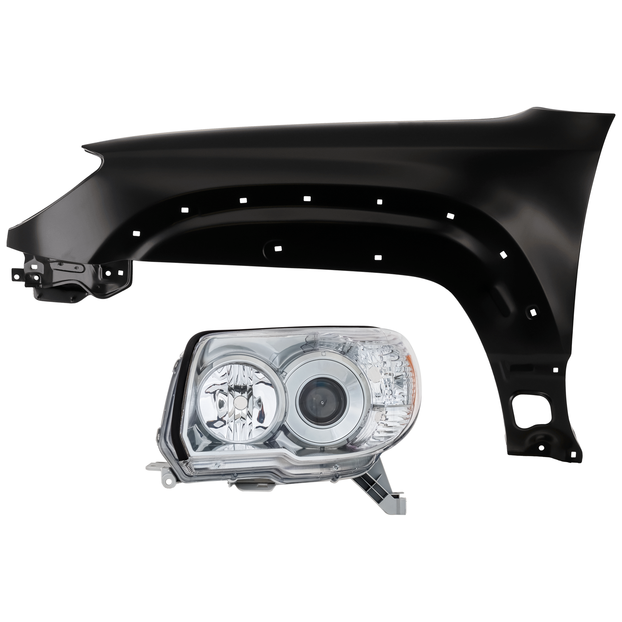 AM 4RUNNER 06-09 HEAD LAMP LH Lens and Housing Halogen with Fender CAPA SKU KIT 070426-215 Partslink TO2502165C TO1240216C OEM 8117035451-5380235670