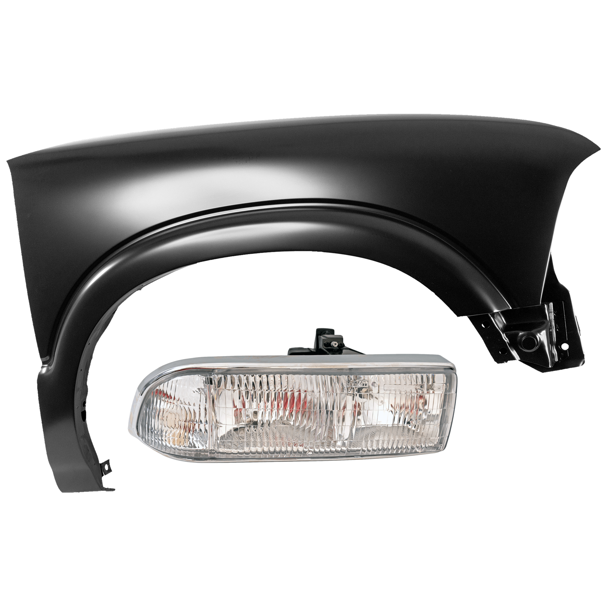 AM BLAZER 98-05 S10-98-04 HEAD LAMP RH Composite Assembly Halogen with Fender SKU KIT 070426-241 Partslink GM2503172 GM1241195 OEM 16526218-12472736