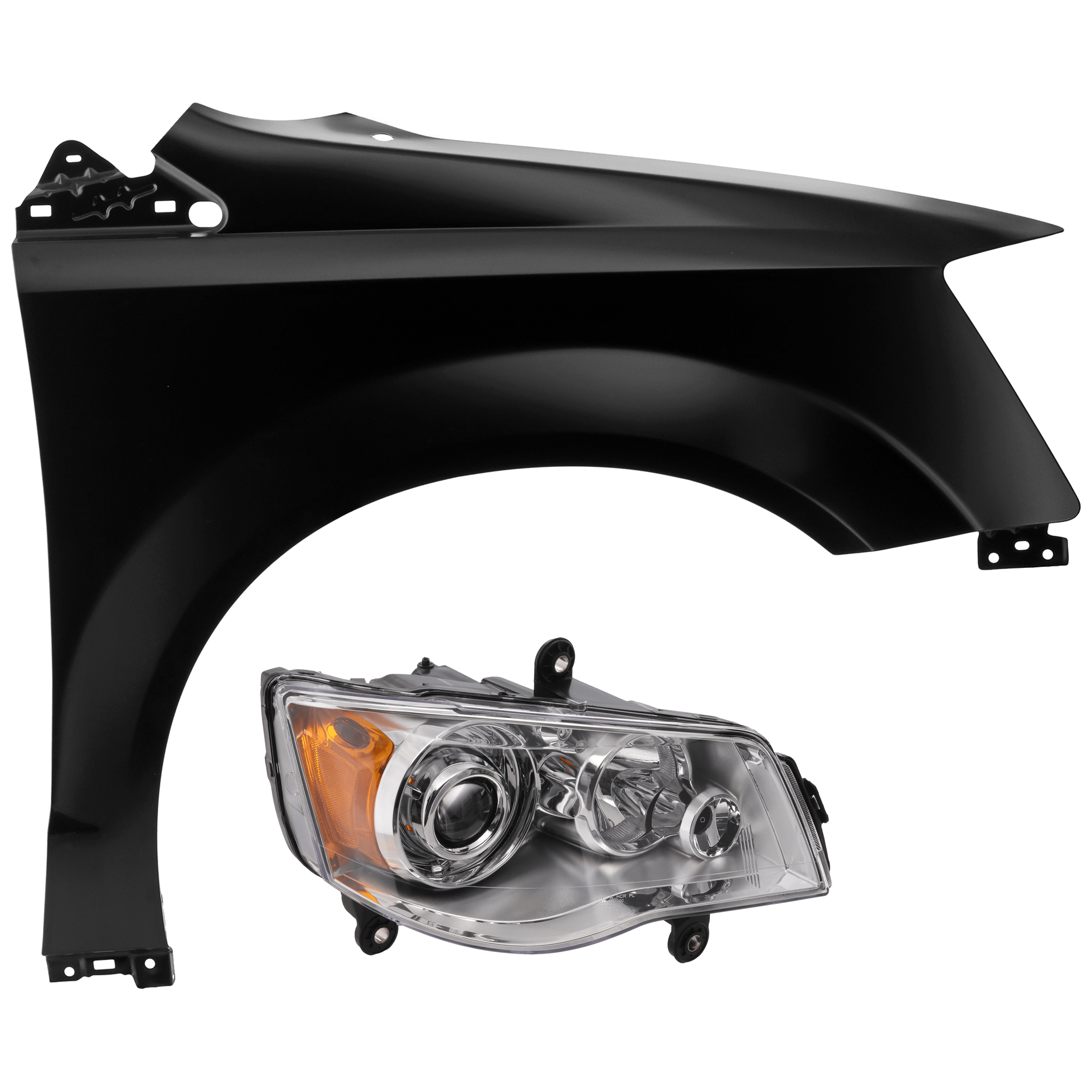 AM TOWN COUNTRY 08-16 HEAD LAMP RH Lens and Housing HID Xenon w o HID Kit Code LMP with Fender SKU KIT 070426-29 Partslink CH2519126 CH1241262 OEM 5113334AF 68029128AB