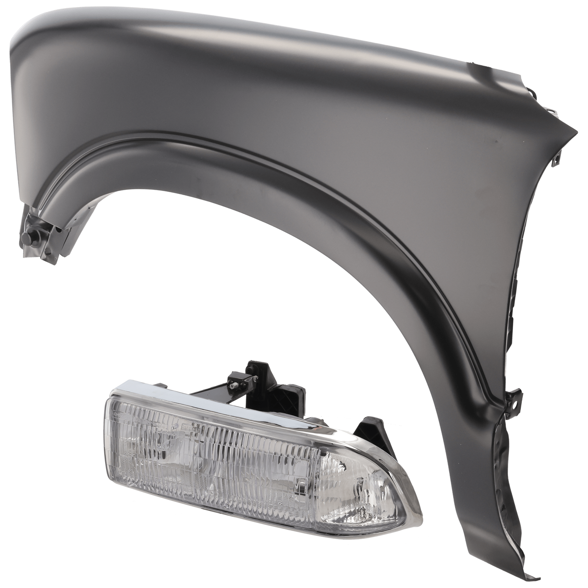 AM BLAZER 98-05 S10-98-04 HEAD LAMP LH Composite Assembly Halogen with Fender SKU KIT 070426-37 Partslink GM2502172 GM1240184 OEM 16526217-12377871