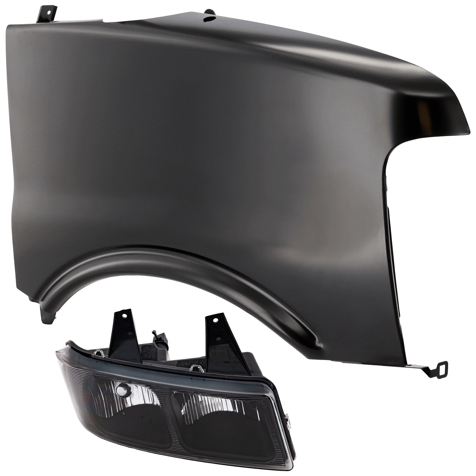 AM EXPRESS SAVANA VAN 03-23 HEAD LAMP RH Assembly Halogen Composite Type with Fender SKU KIT 070426-50 Partslink GM2503233 GM1241312 OEM 85577295-15879432-25737844