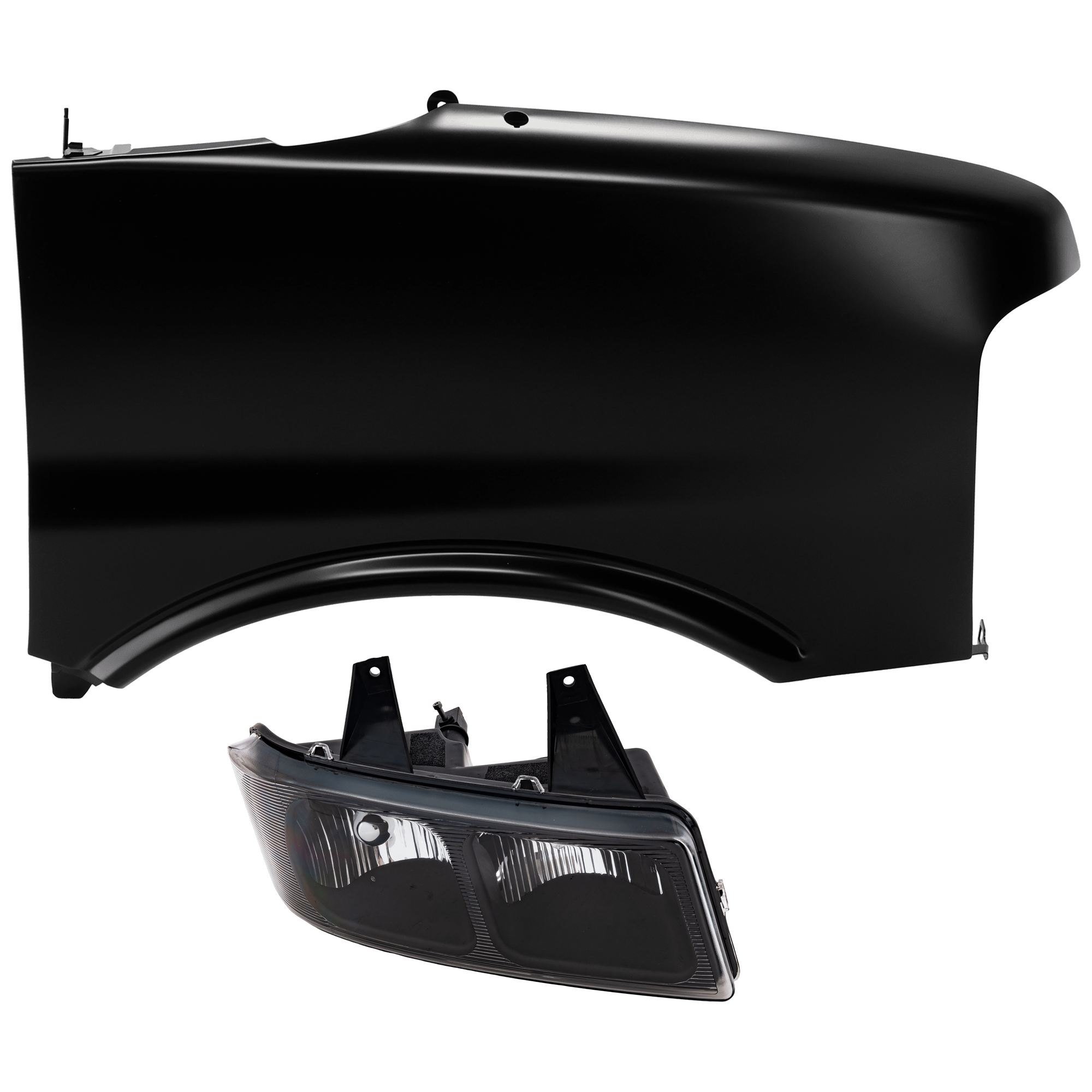 AM EXPRESS SAVANA VAN 03-23 HEAD LAMP RH Assembly Halogen Composite Type with Fender CAPA SKU KIT 070426-61 Partslink GM2503233C GM1241312C OEM 85577295-15879432-25737844