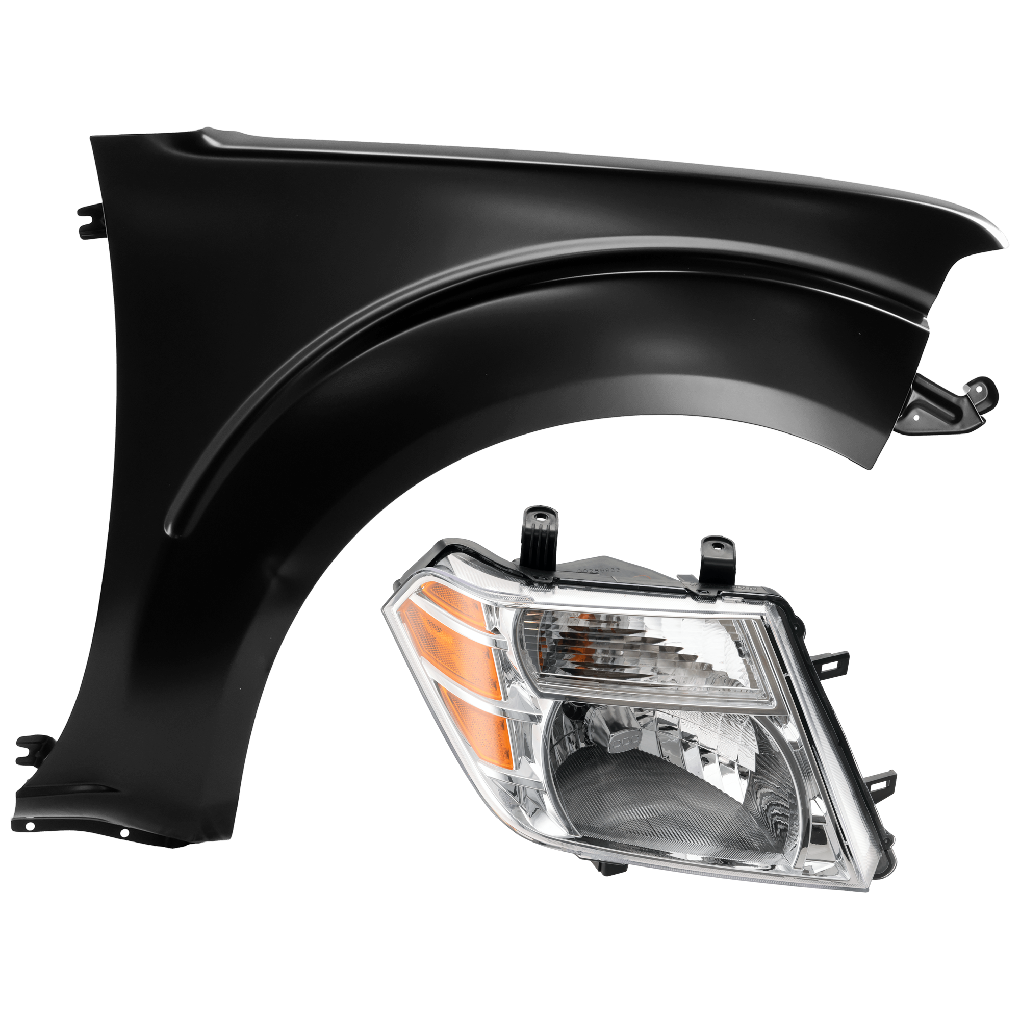 AM PATHFINDER 08-12 HEAD LAMP RH Assembly Halogen with Fender SKU KIT 070426-90 Partslink NI2503171 NI1241184 OEM 26010ZS00A 63100ZL15A