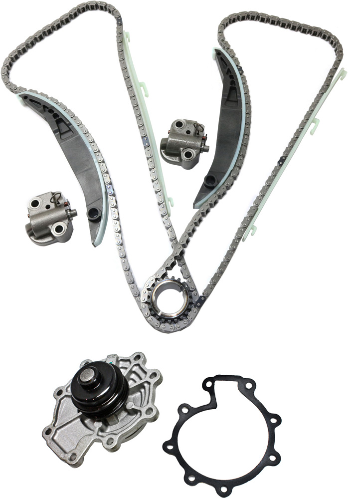 AM MAZDA 6-03-08 MILAN 06-09 FRONT TIMING CHAIN KIT 2 pc kit with Water Pump SKU KIT 070518-06 OEM 90708SA