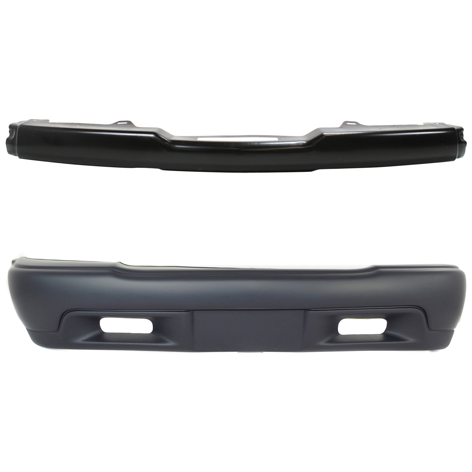 AM JIMMY SONOMA 98-04 FRONT BUMPER REINFORCEMENT 2 pc kit Impact Bar Steel with Bumper Cover SKU KIT 070524-05 Partslink GM1002370 GM1000552 OEM 15184396-12377116