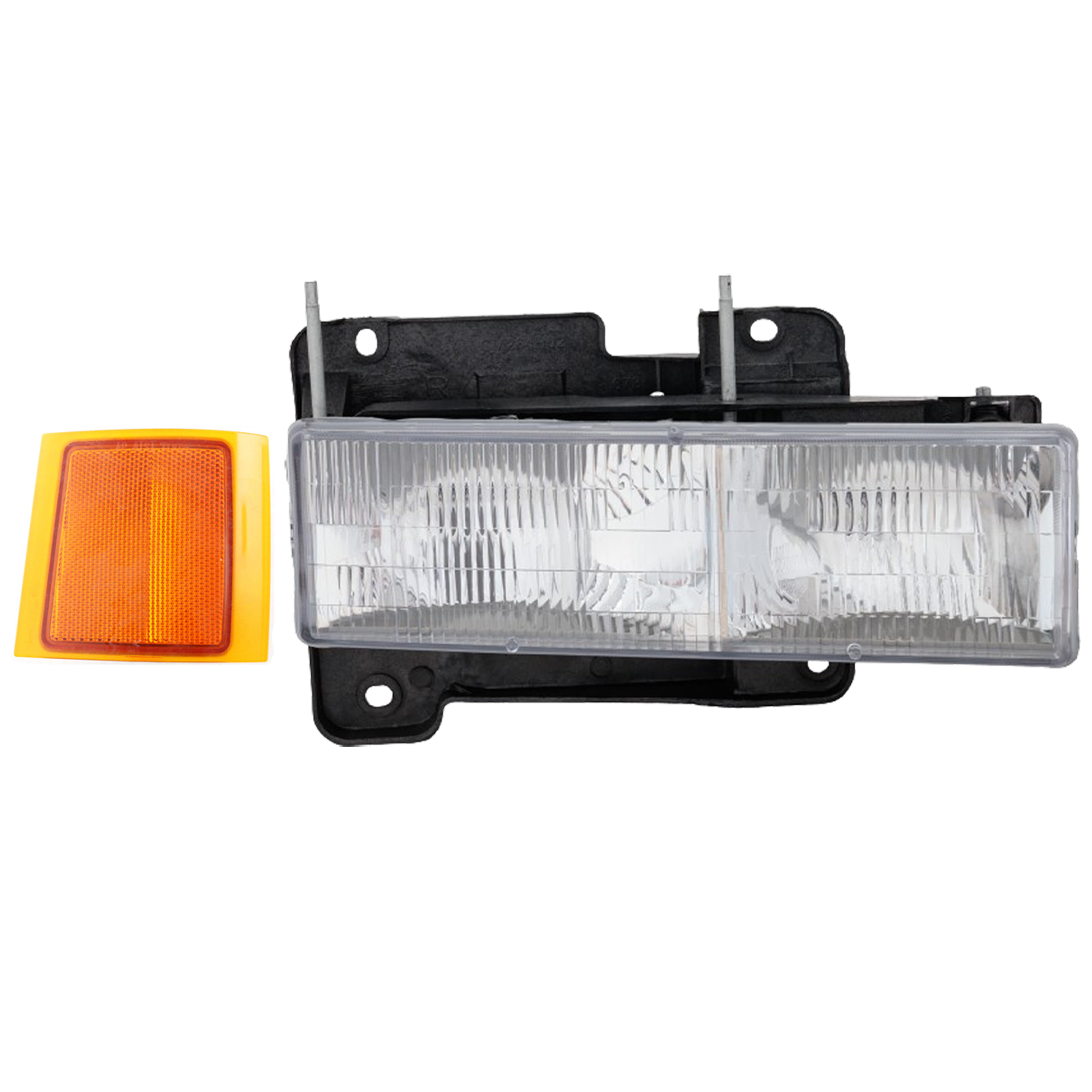 AM CHEVROLET C K FULL SIZE PICKUP 94-00 HEADLIGHT RH 2 pc kit Assembly Halogen with Reflector SKU KIT 070524-06 Partslink GM2503101 GM2551143 OEM 15034930-5977460