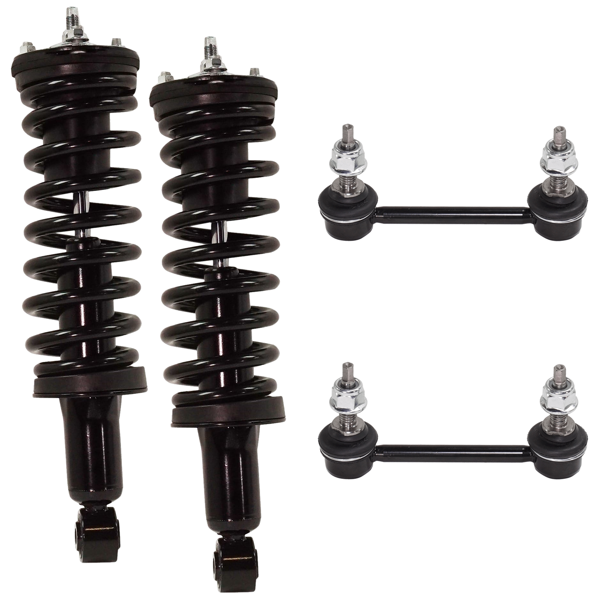 AM COLORADO CANYON 04-12 FRONT SUSPENSION KIT 4 pc Kit with Shock Absorber and Strut Assembly and Sway Bar Link SKU KIT 070524-39 OEM 903053RS 20931004 Q171353 G572