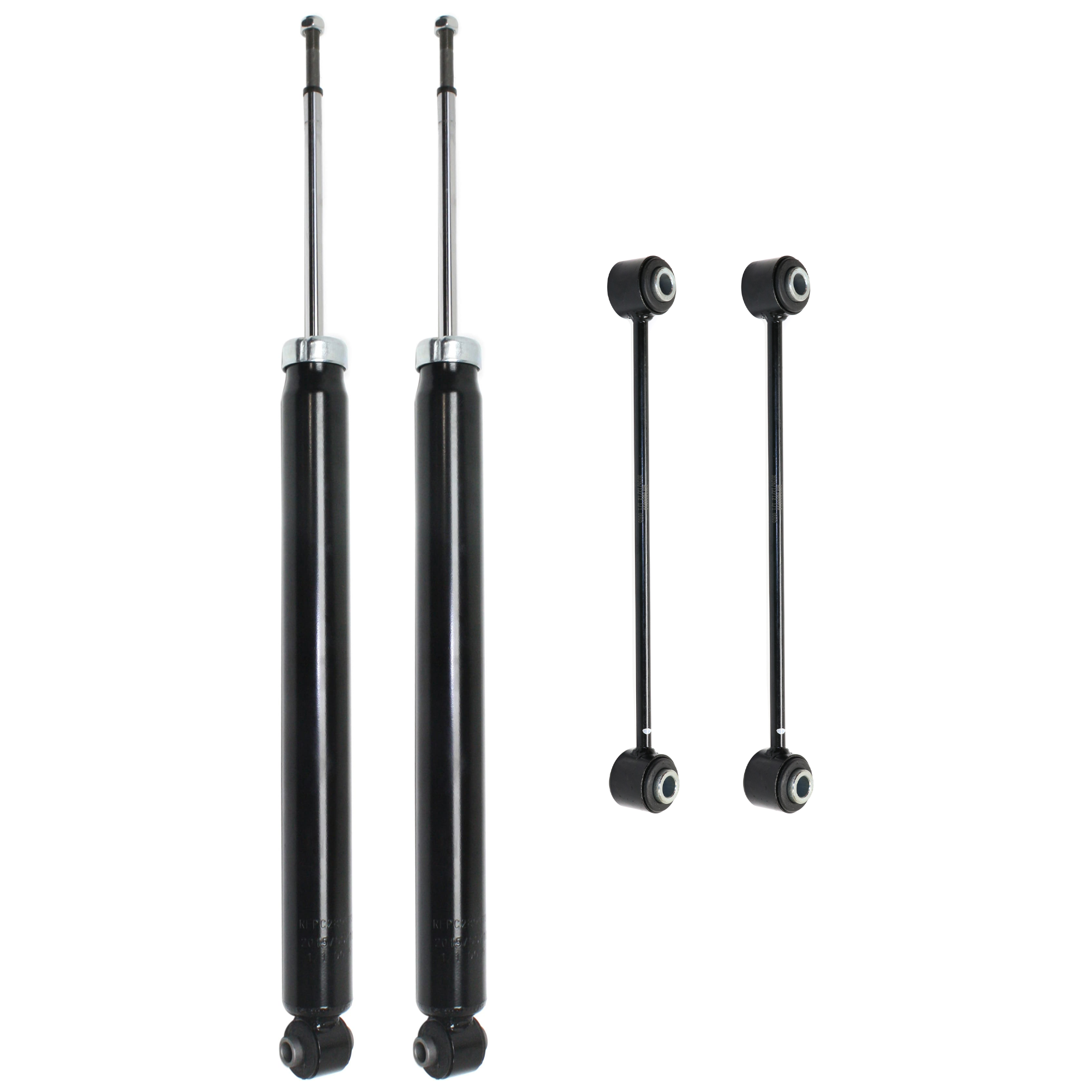 AM CHRYSLER 300-05-10 CHALLENGER 09-10 REAR SUSPENSION KIT 4 pc kit w Shock absorber and Sway Bar Link SKU KIT 070524-48 OEM 4782714AD 4895687AC 18443-2651