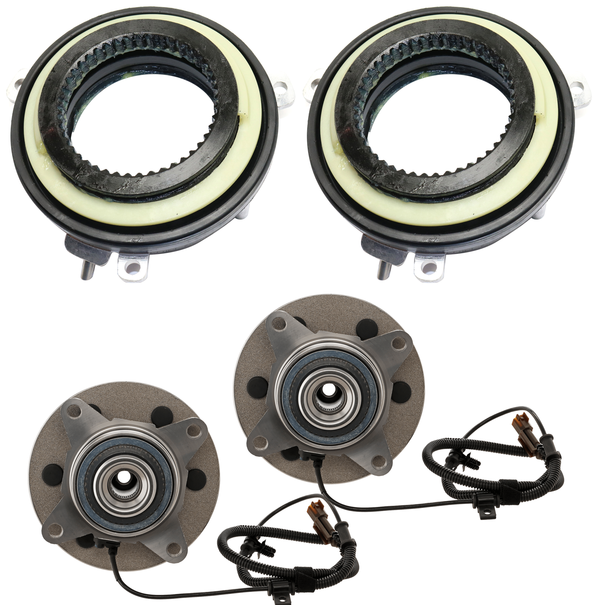AM F 150-15-15 SUSPENSION KIT 4 pc kit with 4WD Actuator and Wheel Hub SKU KIT 070524-52 OEM 7L1Z3C247A