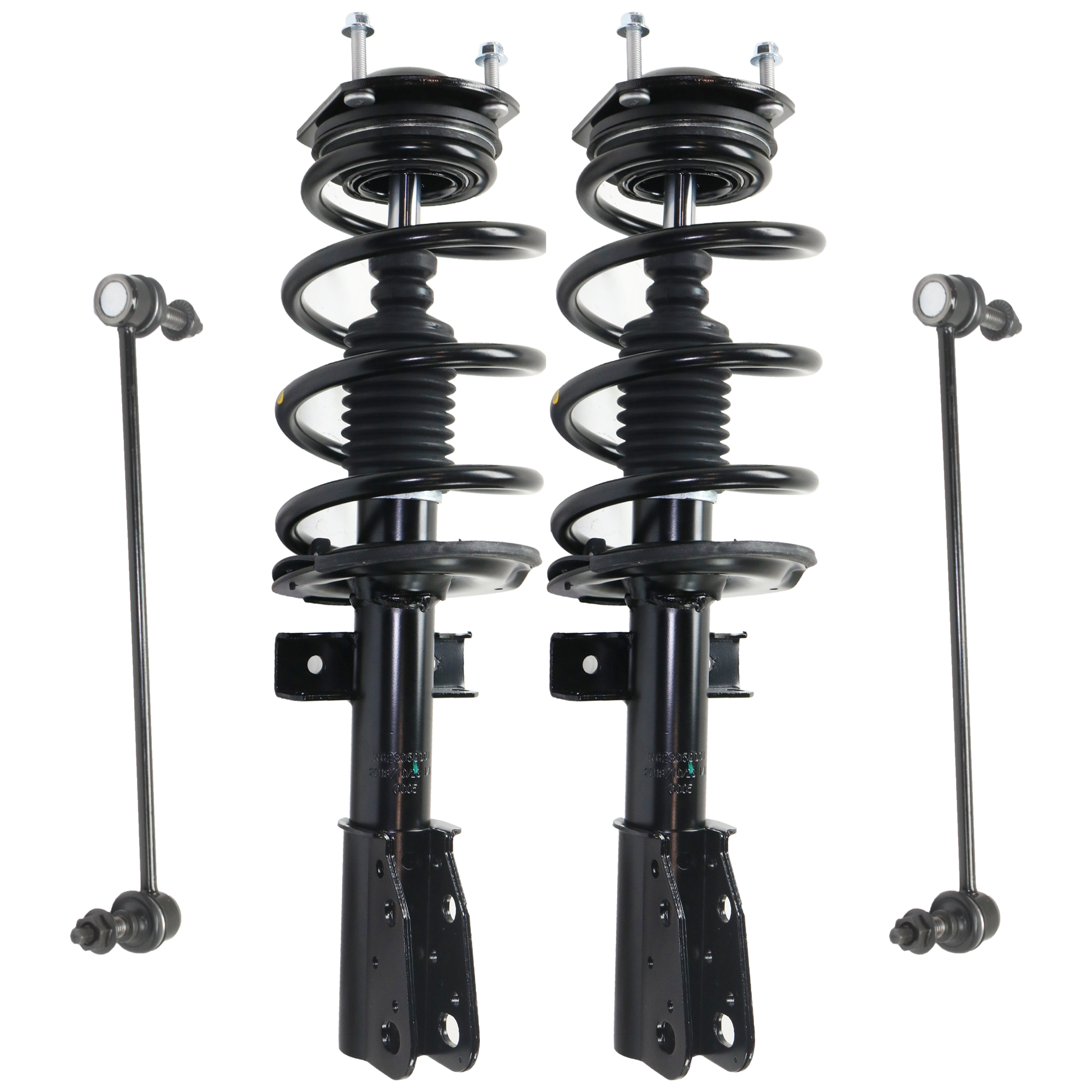 AM ACADIA 13-16 ENCLAVE 13-17 FRONT SUSPENSION KIT 4 pc Kit with Shock Absorber and Strut Assembly and Sway Bar Link SKU KIT 070524-70 OEM 172949-1333490-816343-23239961