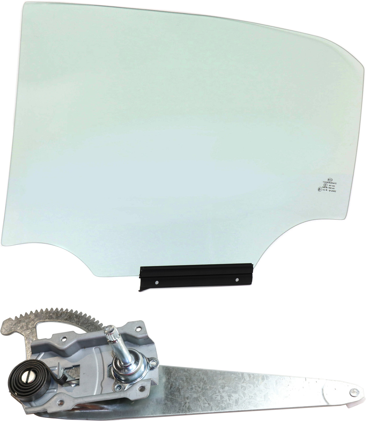 AM COROLLA 09-13 REAR DOOR GLASS LH 2 pc Kit with Window Regulator SKU KIT 070617-95 Partslink TO1550151 OEM 6810402250 FD23694GTYN 6984002