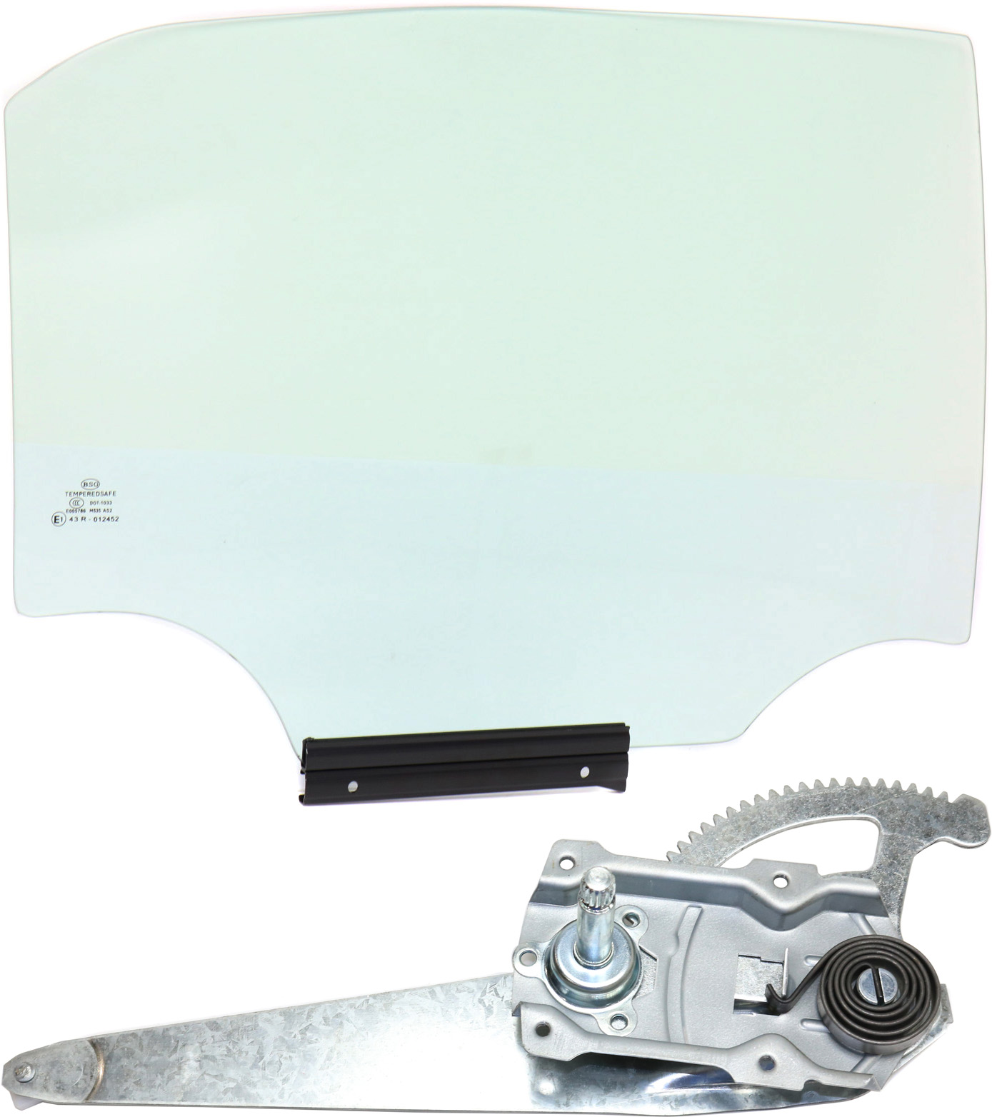 AM COROLLA 09-13 REAR DOOR GLASS RH Green Tint 2 pc Kit with Window Regulator SKU KIT 070617-96 Partslink TO1551151 OEM 6810302260 FD23693GTYN 6983002