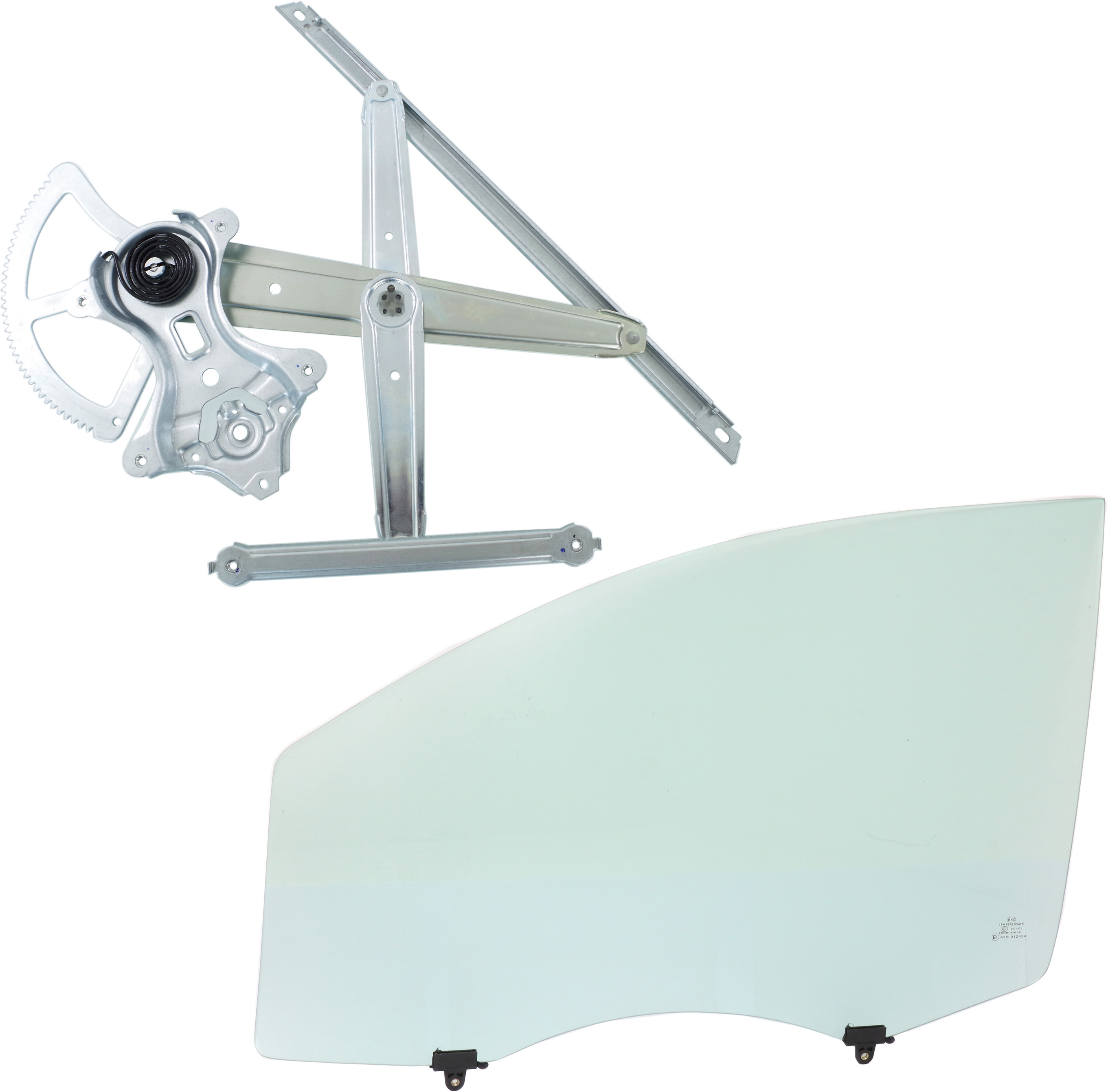 AM SIENNA 11-20 FRONT DOOR GLASS LH 2 pc Kit with Window Regulator SKU KIT 070717-32 Partslink TO1350210 OEM 6810208051 FD24561GTYN 6980208