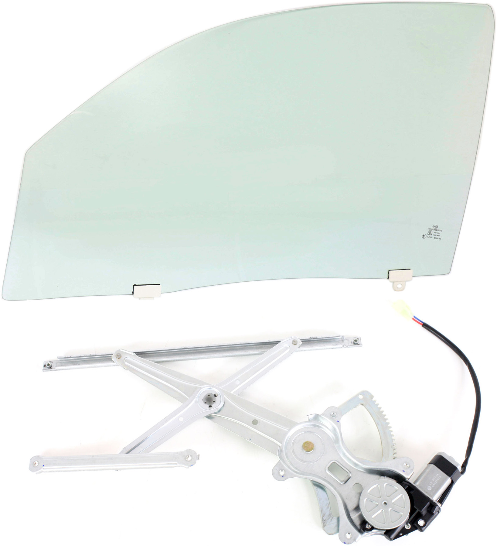 AM TACOMA 05-15 FRONT DOOR GLASS LH Green Tint 2 pc Kit with Window Regulator SKU KIT 070717-41 Partslink TO1350167 OEM 6810204102 FD22402GTYN 6980204