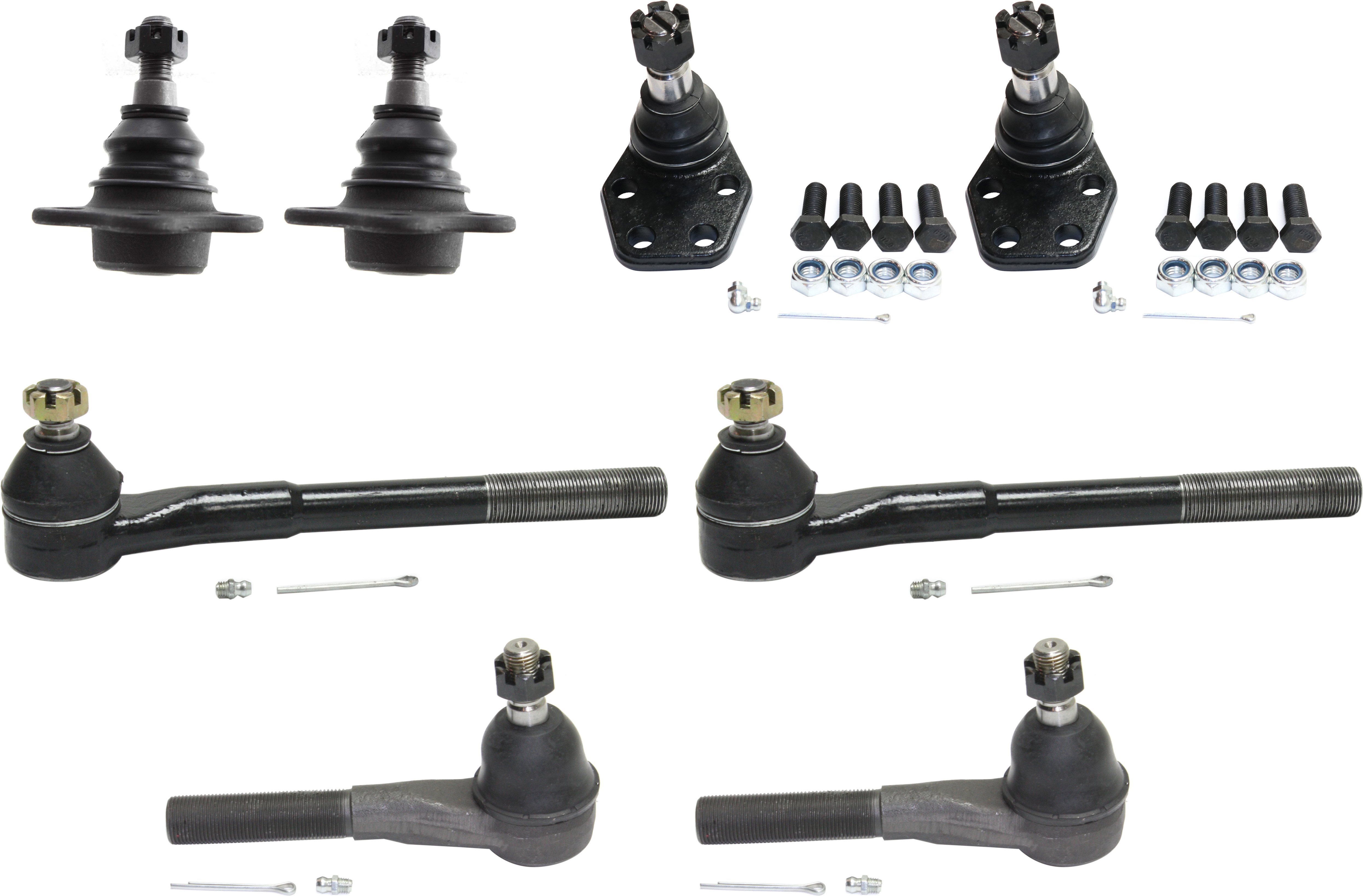 AM RAM 2500-3500 P U 00-02 FRONT SUSPENSION KIT RH AND LH 8 pc kit with Ball Joints and Tie Rod Ends SKU KIT 070914-01 OEM 521986-2601533-5051276-45D2276