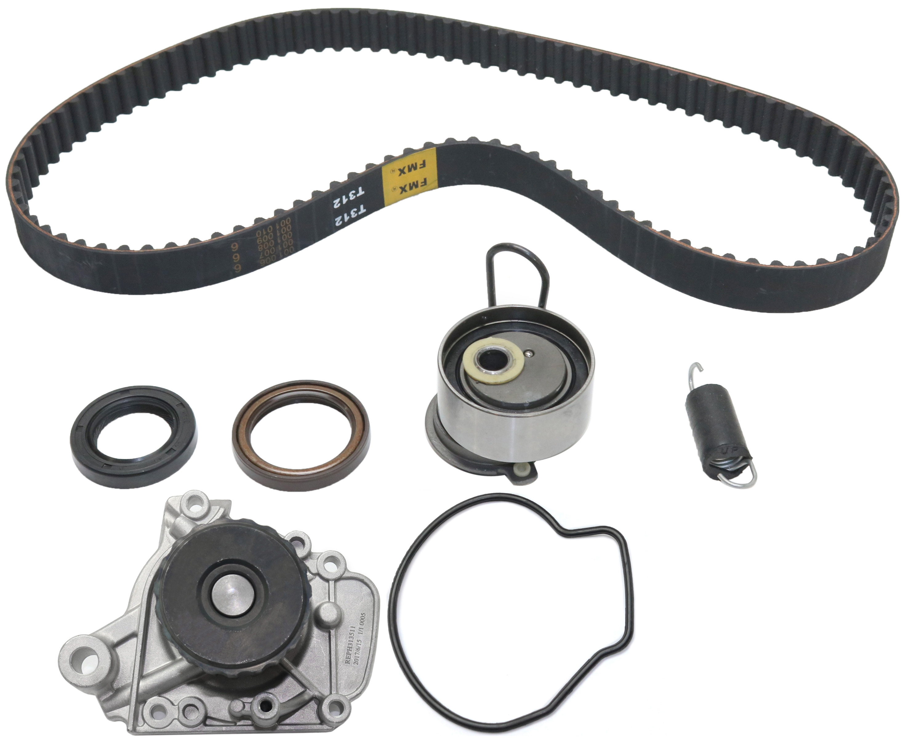 AM CIVIC 01-05 TIMING BELT KIT 2 pc kit with Water Pump SKU KIT 070914-03 OEM 2523120 TB312K1 TCK312-16419-1