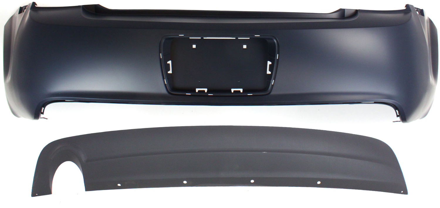 AM MALIBU 08-12 REAR BUMPER COVER 2 pc Kit with Valance 2.4L 3.5 Eng SKU KIT 070917-64 Partslink GM1100816 GM1195110 OEM 25919219-15831262