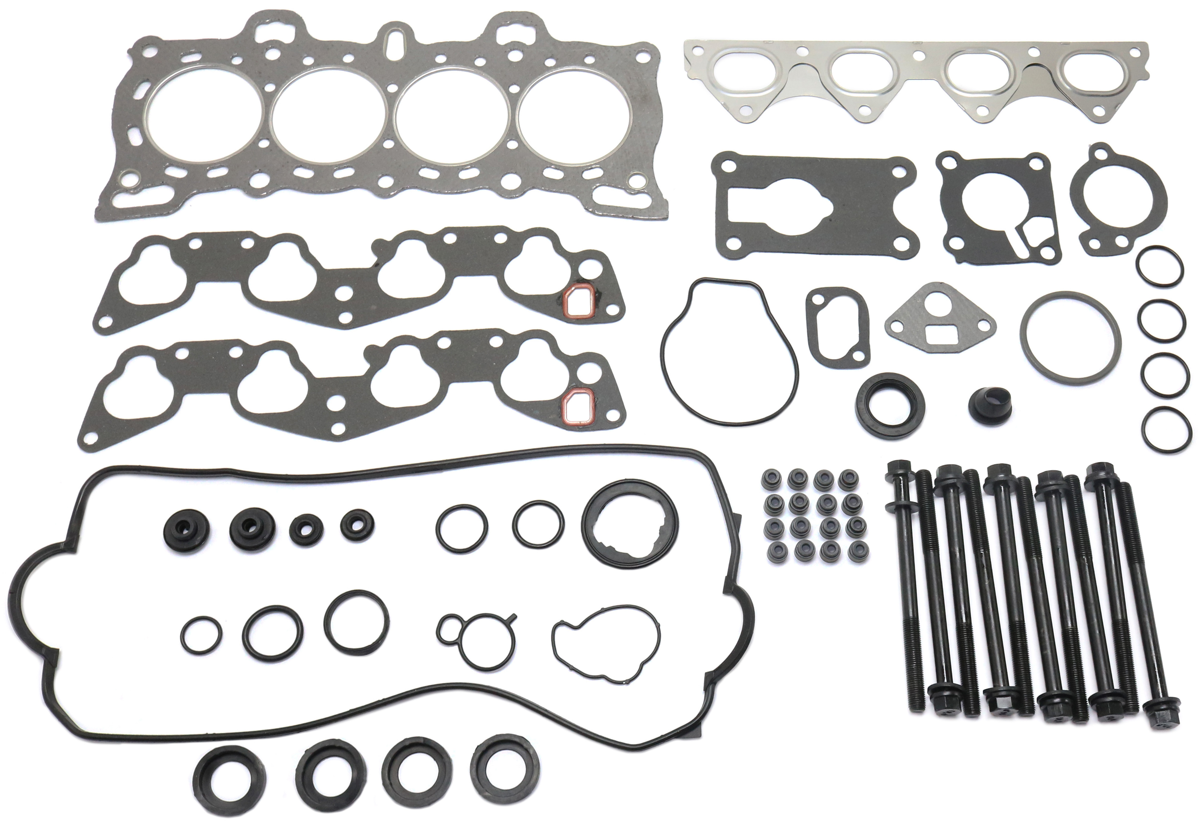AM CIVIC CRX 88-91 ENGINE GASKET SET 11 pc kit SOHC 1.5L 16 Valves w Cylinder Head Bolt Cylinder Head Gasket SKU KIT 071017-05