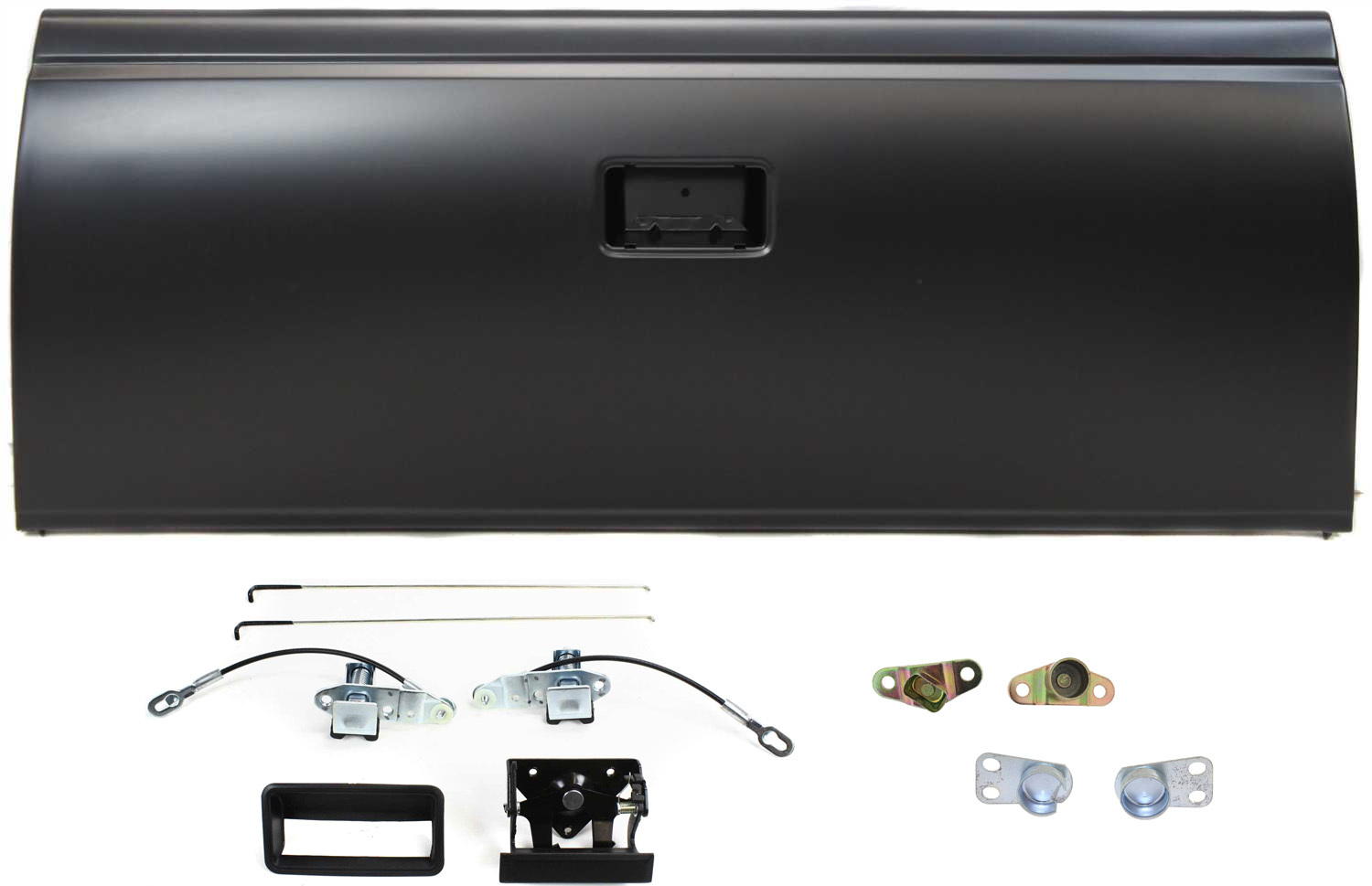 AM C K FULLSIZE P U 88-92 TAILGATE 6 pc Kit with Tailgate Lock and Tailgate Hinge SKU KIT 071017-32 Partslink GM1900109 OEM 12540227-15545203-15603560-155
