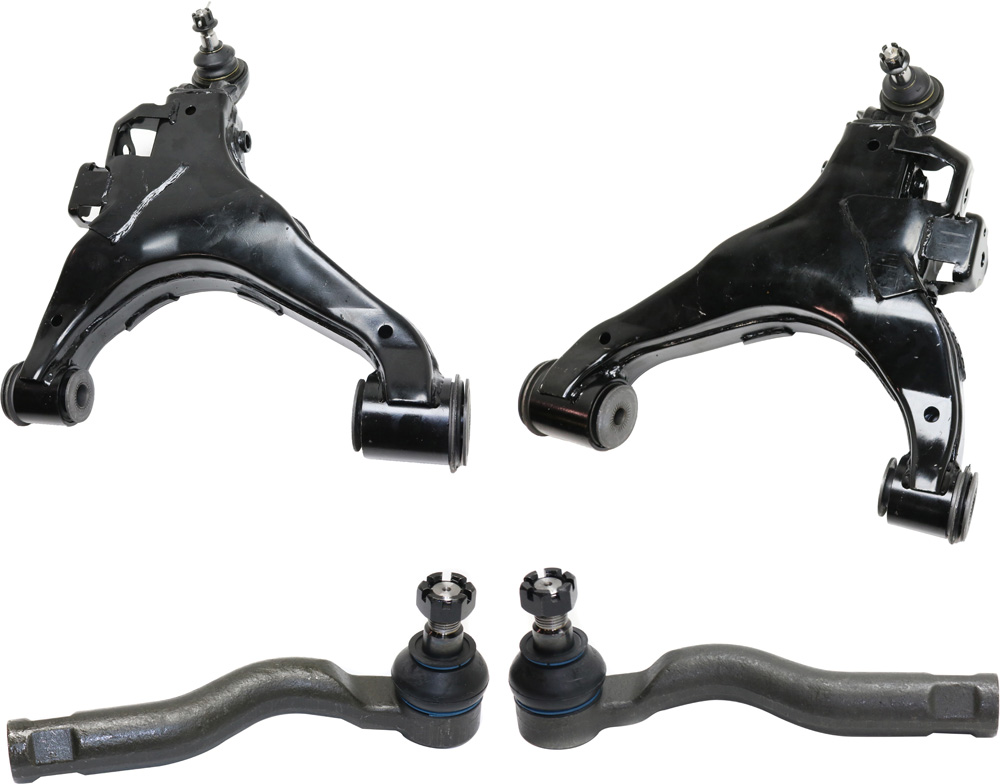 AM TUNDRA 07-21 SEQUOIA 08-22 FRONT CONTROL ARM KIT RH AND LH Lower 4 pc Kit with Tie Rod End SKU KIT 071117-08 OEM 4806909090-480680C020-48068091