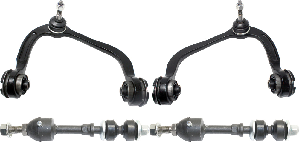 AM F 150-05-08 MARK LT 06-08 FRONT CONTROL ARM KIT RH AND LH Upper w ball joint s 4 pc Kit with Sway Bar Link SKU KIT 071117-09 OEM 4L3Z3085AB 6L3Z3085AL 7L1Z3085