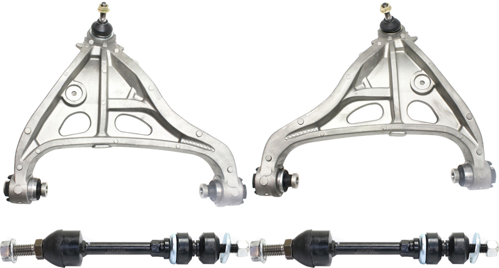 AM F 150-05-08 MARK LT 06-08 FRONT CONTROL ARM KIT RH AND LH Lower w ball joint s 4 pc Kit with Sway Bar Link SKU KIT 071117-12 OEM 7L3Z3079C 7L3Z3079D 7L3Z3078C