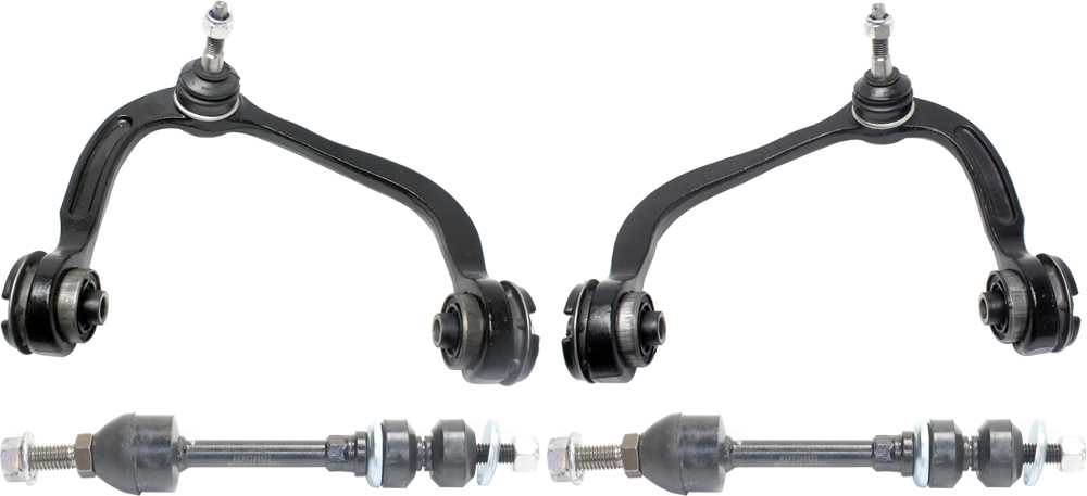 AM F 150-05-08 MARK LT 06-08 FRONT CONTROL ARM KIT RH AND LH Upper w ball joint s 4 pc Kit with Sway Bar Link SKU KIT 071117-15 OEM 4L3Z3085AB 6L3Z3085AL 7L1Z3085