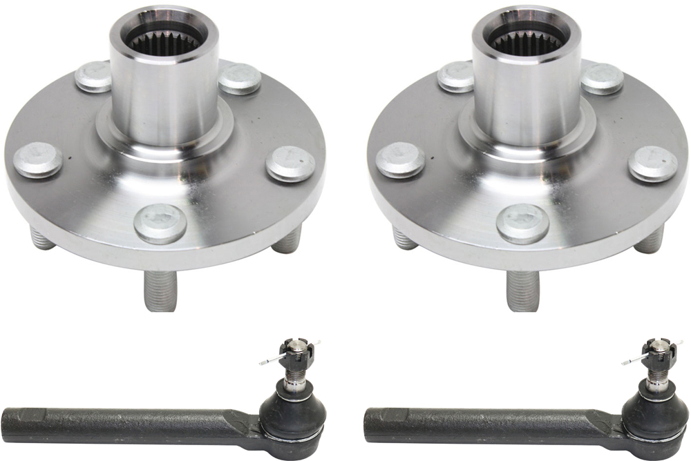 AM COROLLA 09-13 FRONT HUB ASSEMBLY RH AND LH 4 pc Kit Japan Built with Tie Rod Ends SKU KIT 071117-24 OEM 88971027-4350232000-4504619425