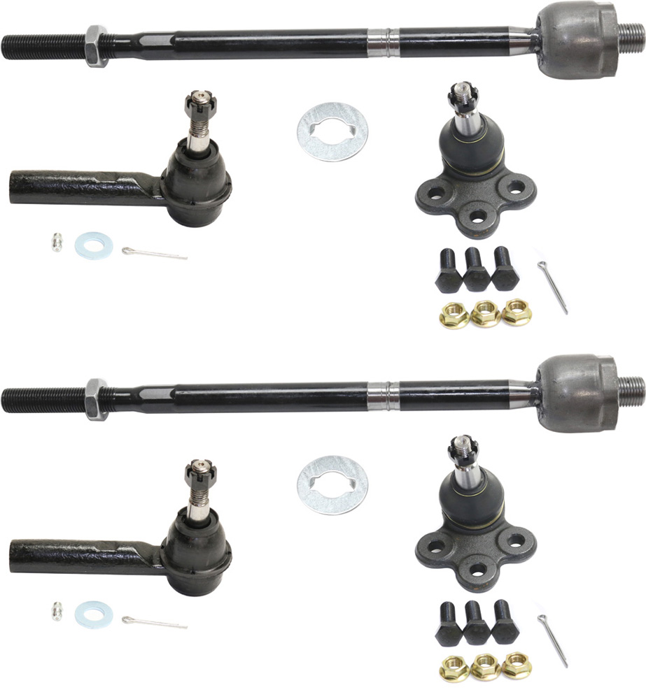 AM EQUINOX TERRAIN 10-17 FRONT SUSPENSION KIT RH AND LH 6 pc Kit with Ball Joints and Tie Rod Ends SKU KIT 071117-34 OEM GS50519-19207057-19207056