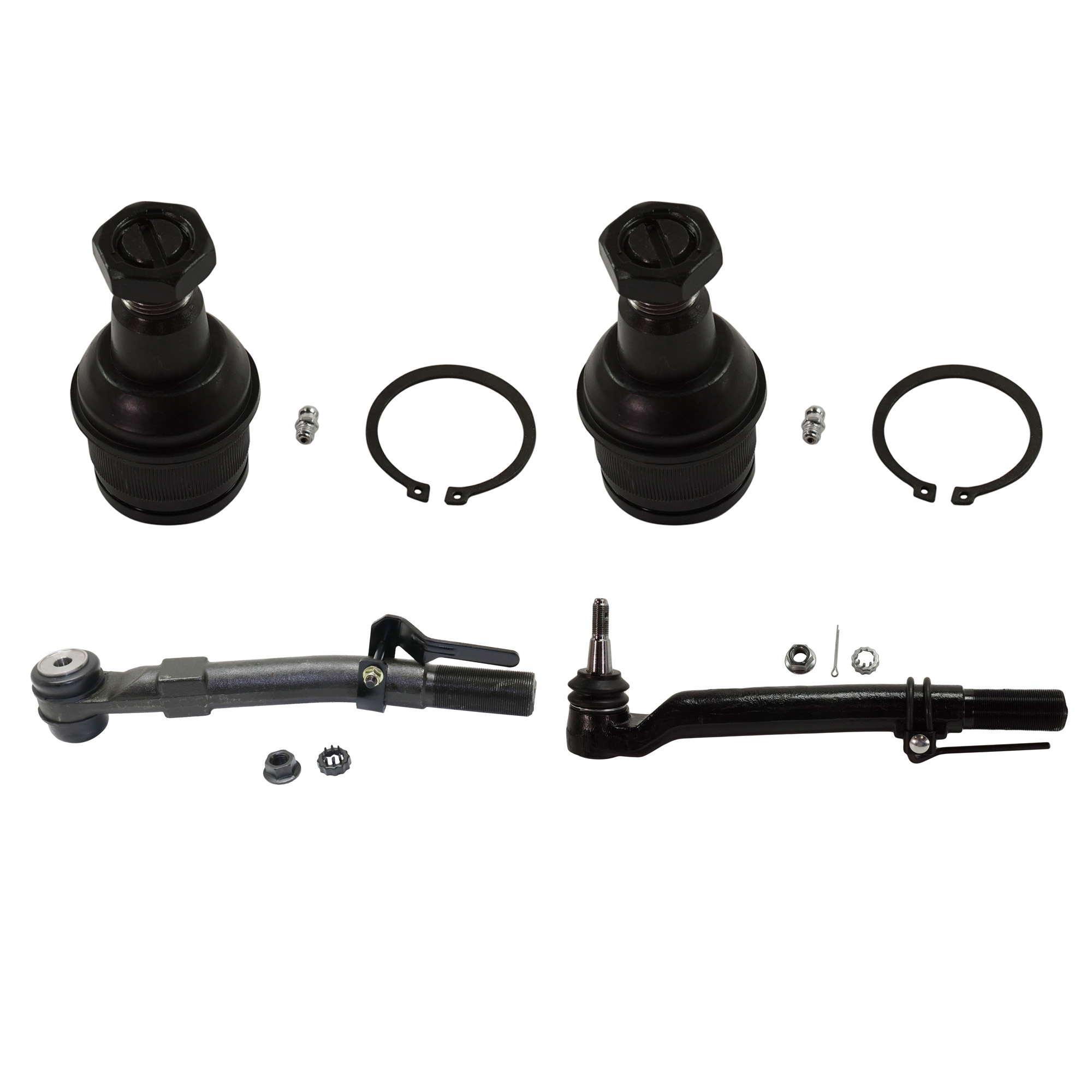 AM F 250 F 350 SUPER DUTY 05-22 FRONT SUSPENSION KIT RH AND LH 4 pc kit with Ball Joints and Tie Rod Ends SKU KIT 071117-36 OEM 104149-287003-287006-2601248-2