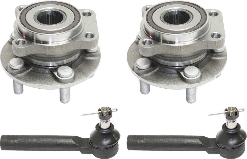 AM LEGACY OUTBACK 05-14 FRONT HUB ASSEMBLY RH AND LH 4 pc Kit with Tie Rod Ends SKU KIT 071117-44 OEM 28373FG000-1014585-2693389-401
