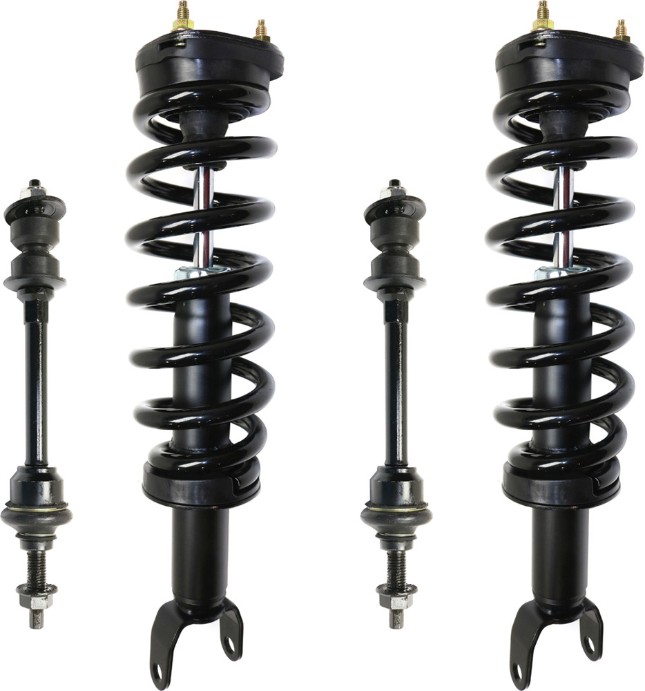 AM RAM 1500-09-10 FRONT SUSPENSION KIT RH AND LH 4 pc Kit w Loaded Struts and Sway Bar Links SKU KIT 071117-46 OEM 68040873AB 52855791AC 5451736