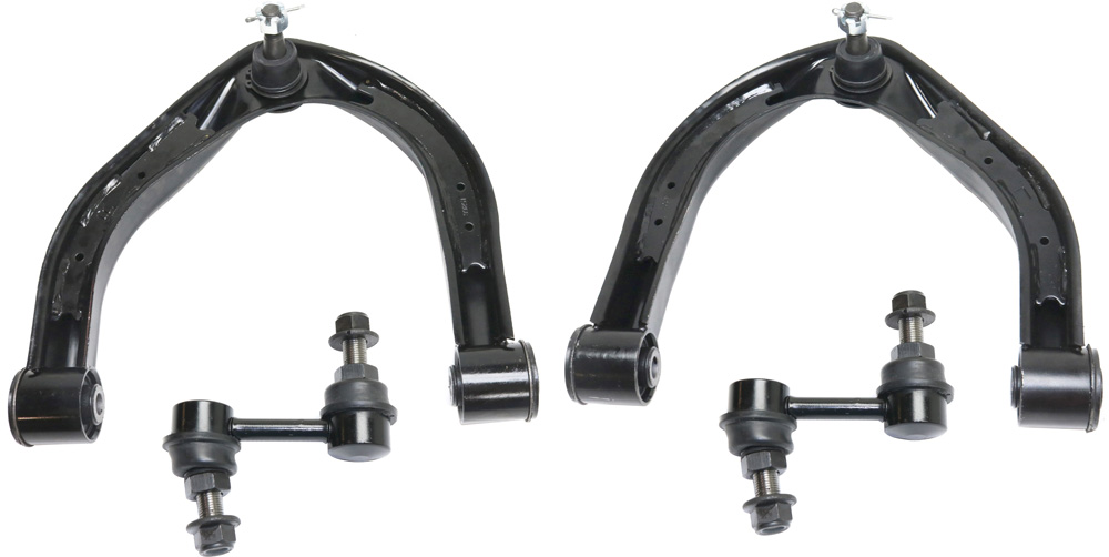 AM TITAN 04-22 FRONT CONTROL ARM KIT RH AND LH Upper w ball joint s 4 pc Kit with Sway Bar Link SKU KIT 071117-65 OEM 545257S000-54525ZR00A 545247S0