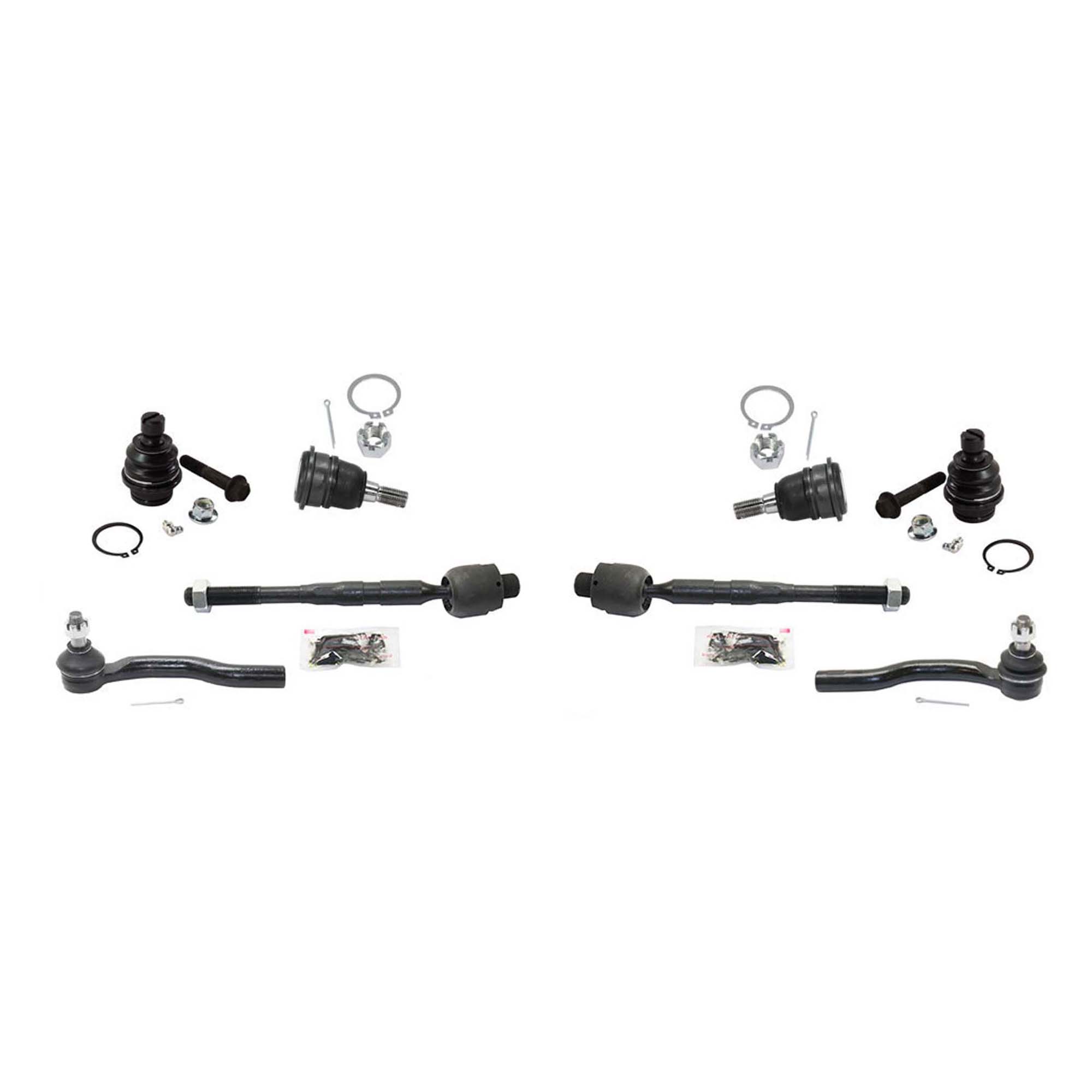 AM TITAN 04-15 ARMADA 05-19 FRONT SUSPENSION KIT RH and LH 8 pc Kit with Ball Joints and Tie Rod Ends SKU KIT 071117-68 OEM 2601737-2606344-5001151-502132