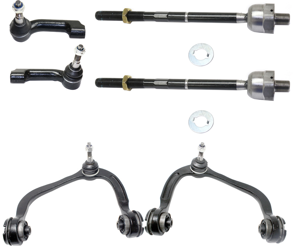AM EXPEDITION NAVIGATOR 07-14 FRONT CONTROL ARM RH AND LH Upper 6 pc Kit with Tie Rod Ends SKU KIT 071117-72 OEM 4L3Z3085AB 6L3Z3085AL 7L1Z3085