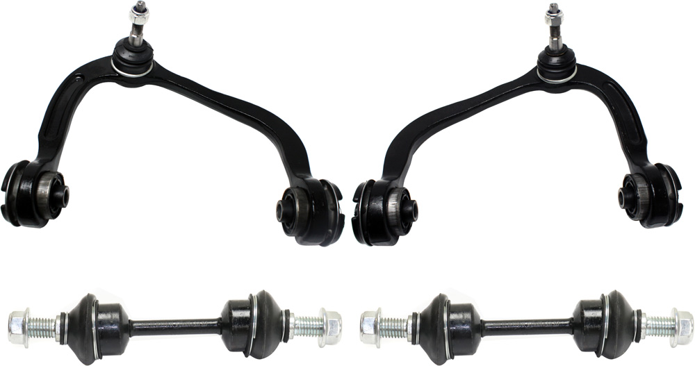 AM EXPEDITION NAVIGATOR 07-14 FRONT CONTROL ARM KIT RH AND LH Upper w ball joint s 4 pc Kit with Sway Bar Link SKU KIT 071117-73 OEM 4L3Z3085AB 6L3Z3085AL 7L1Z3085