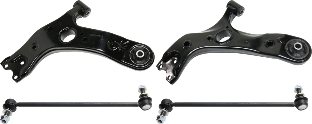 AM XB 08-15 MIRAI 16-20 FRONT CONTROL ARM KIT RH AND LH Lower w o ball joint s 4 pc Kit with Sway Bar Link SKU KIT 071117-84 OEM 4806912300-4806812300-1015228