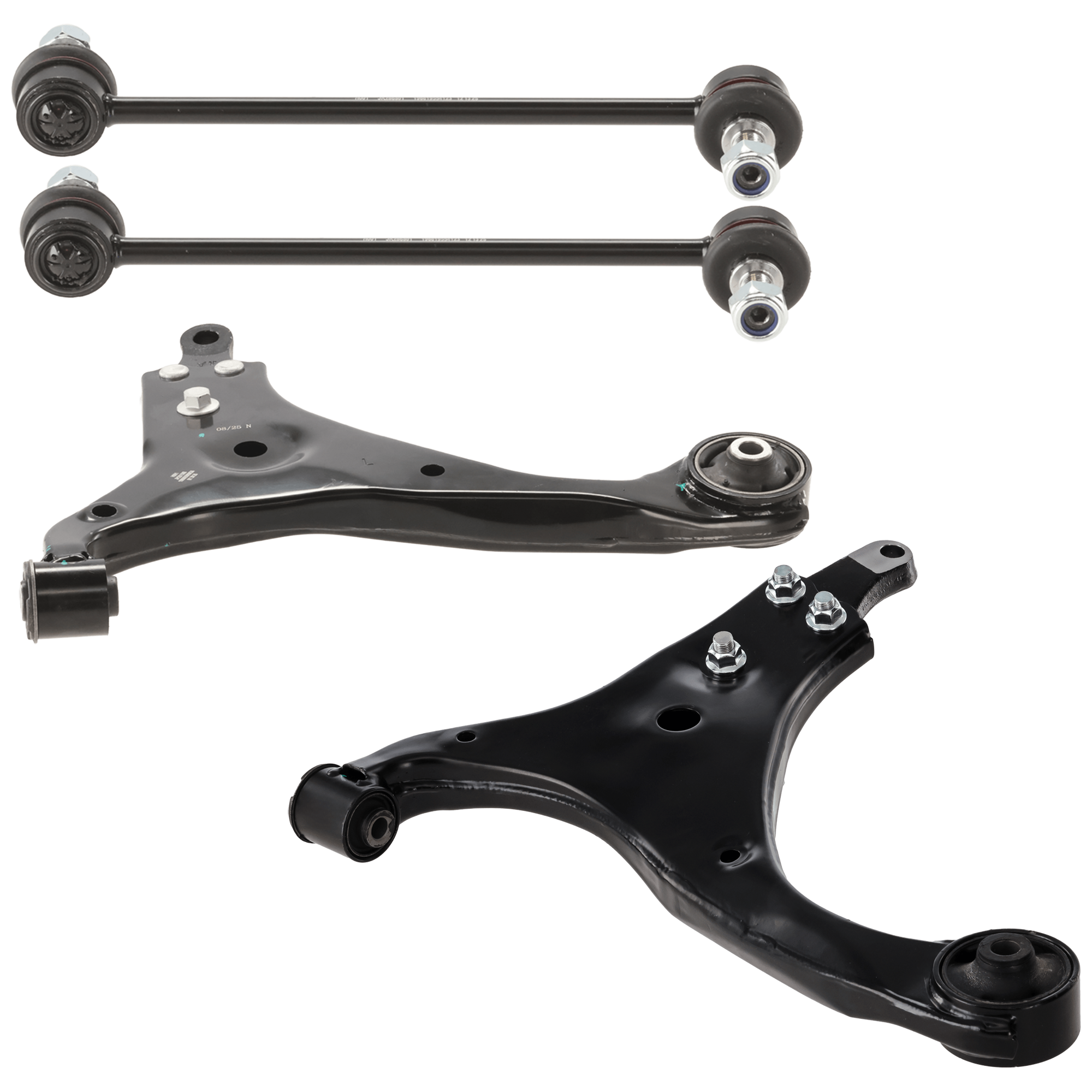 AM ELANTRA 07-12 FRONT CONTROL ARM KIT RH AND LH Lower w o ball joint s 4 pc Kit with Sway Bar Link SKU KIT 071117-98 OEM 545002H000-545002H100-545012H0