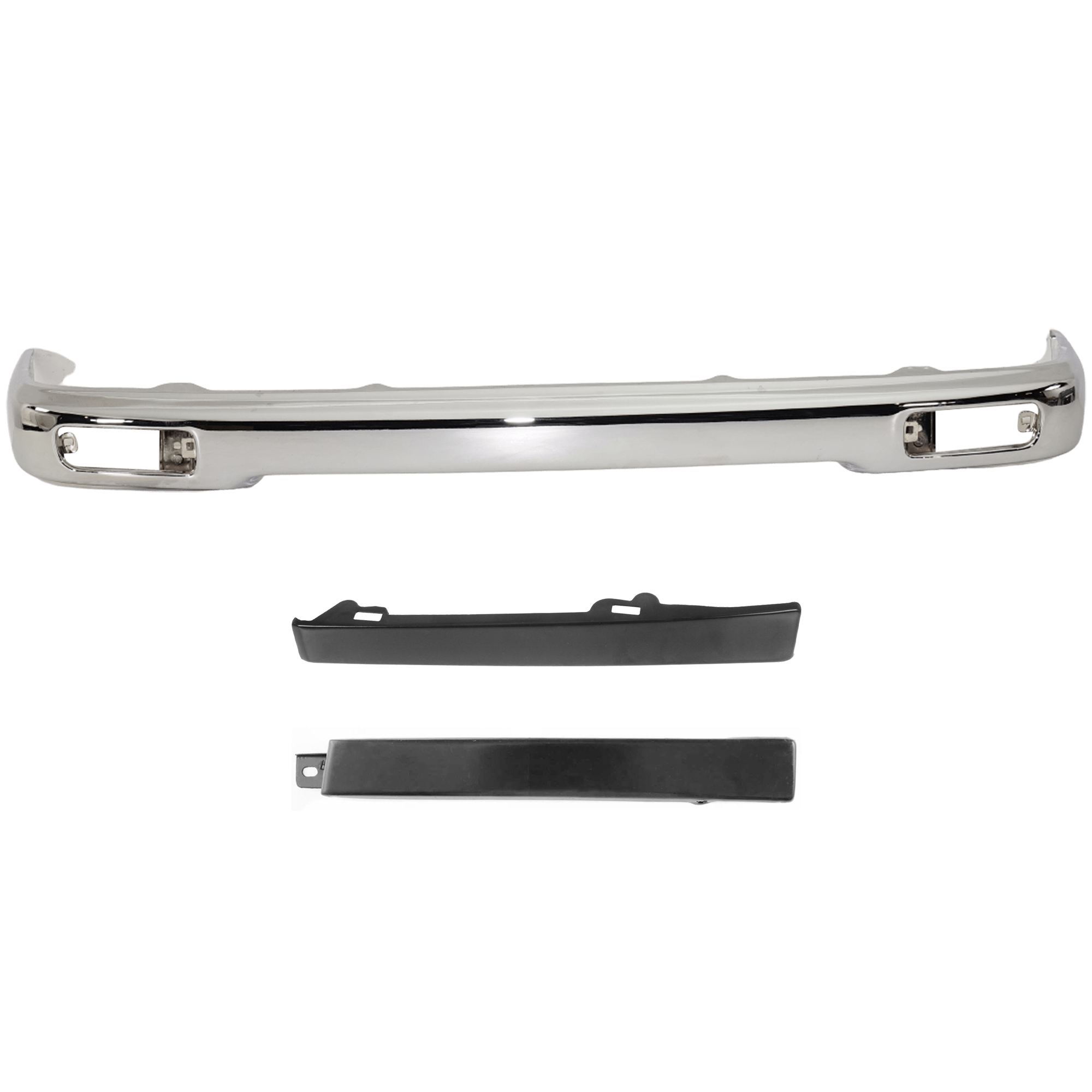 AM TACOMA 97-97 FRONT BUMPER 3 pc kit Chrome with Bumper Filler SKU KIT 071124-25 Partslink TO1002154 TO1089102 TO1088102 OEM 5210104060-5251235040-52513350