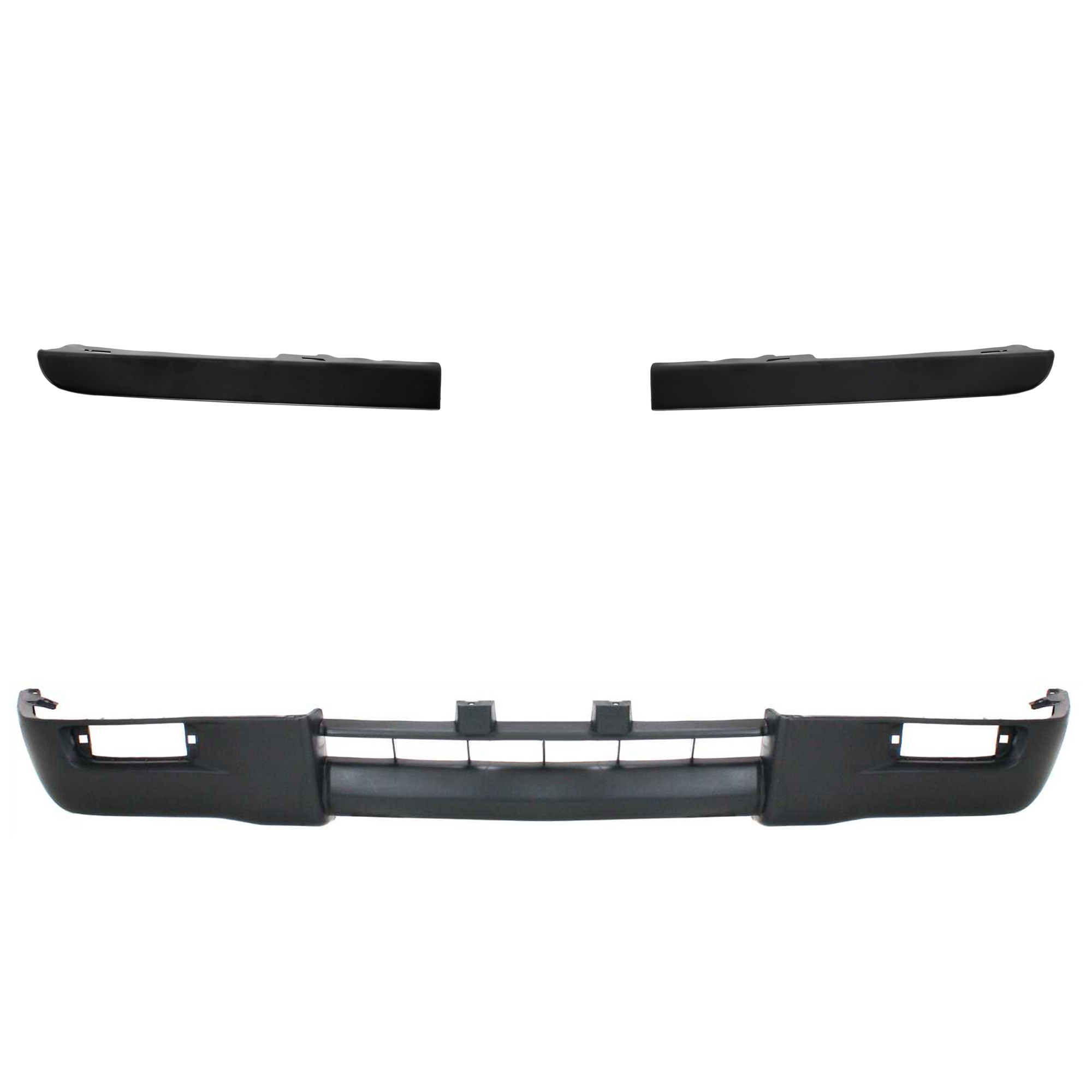 AM TACOMA 95-97 FRONT VALANCE 3 pc kit Panel Textured with Headlight Filler SKU KIT 071124-32 Partslink TO1095175 TO1089106 TO1088106 OEM 5391104051-5251235020-52513350