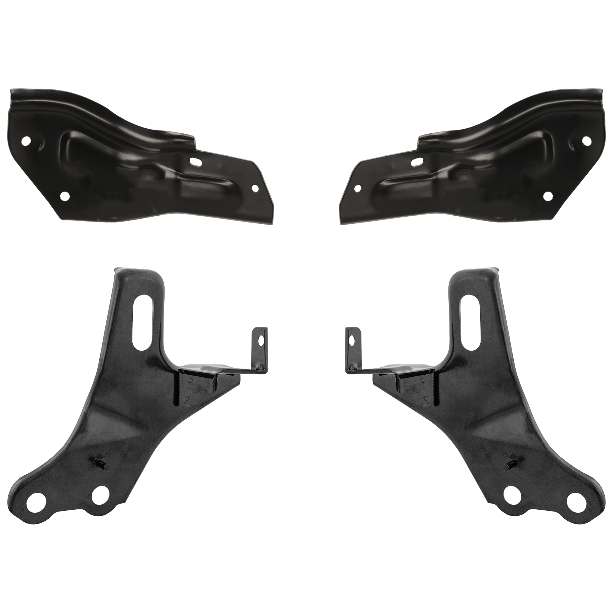 AM TACOMA 98-00 FRONT BUMPER RETAINER RH AND LH 4 pc kit with Bumper Reinforcement Bracket SKU KIT 071124-41 Partslink TO1032103 TO1033103 TO1066129 TO1067129 OEM 5253935020-5254935020-52012040