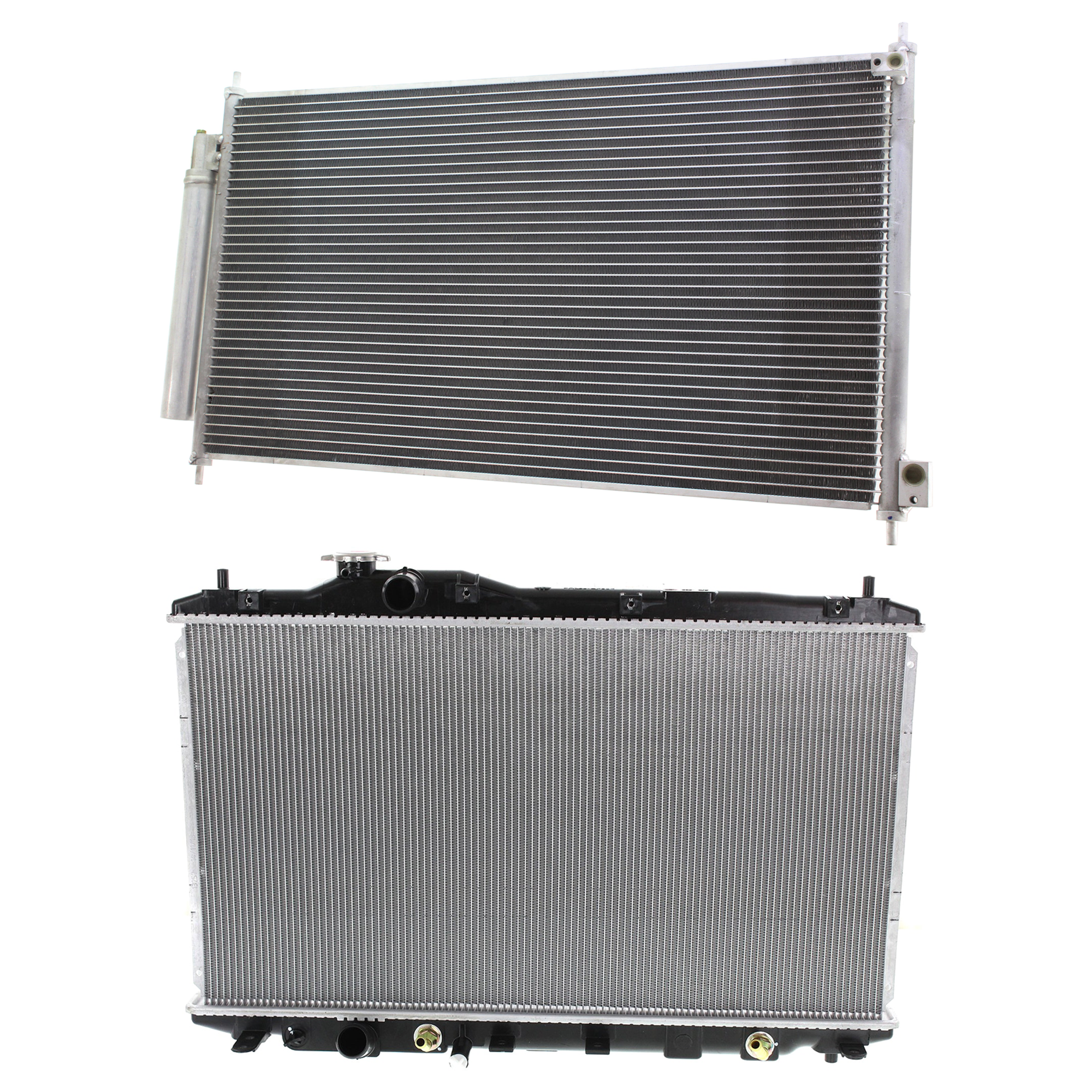 AM CIVIC 12-15 A C CONDENSER RADIATOR KIT 2 pc kit 1.5L Eng. 4 Cyl. SKU KIT 071124-77 Partslink HO3030156 AC3010150 OEM 80110TR0A02-19010RW0A51-19010R